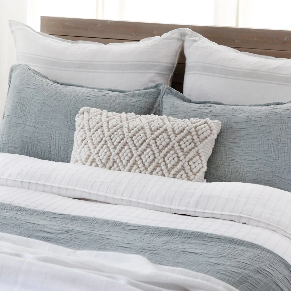 Pom Pom at Home Coco Hand Woven Pillow with Insert ~ 14 x 24 - Image 4
