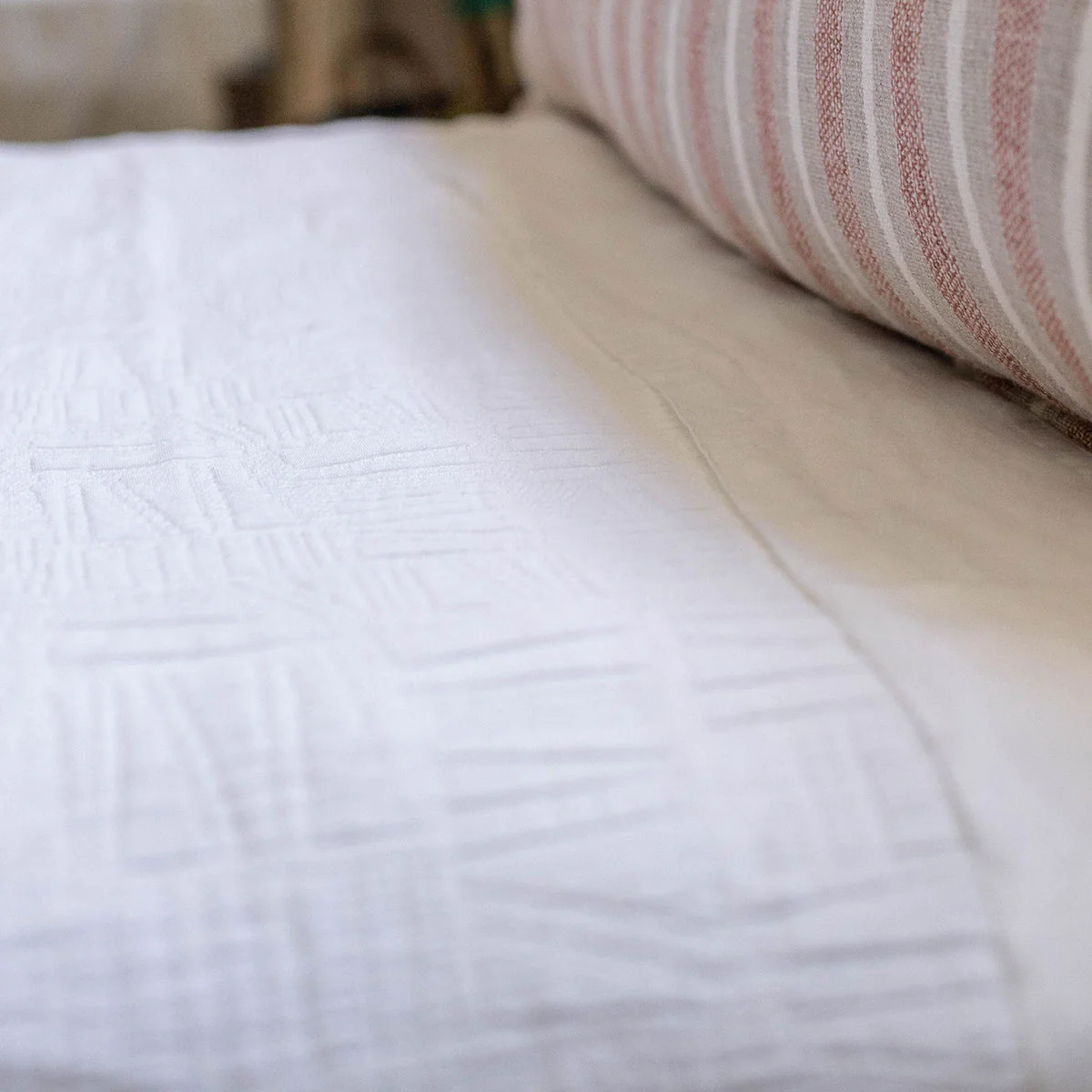 Pom Pom at Home Harbour White Matelasse Coverlet and Pillow Shams ~ Available in Twin, Queen and King Sizes - Image 10