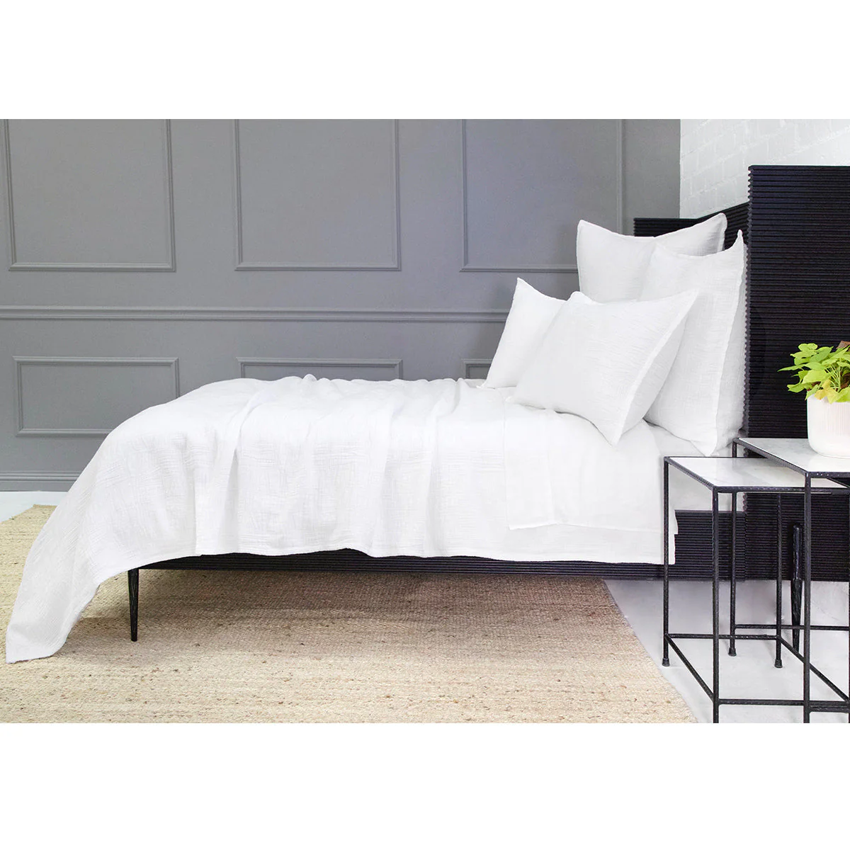 Pom Pom at Home Harbour White Matelasse Coverlet and Pillow Shams ~ Available in Twin, Queen and King Sizes - Image 5