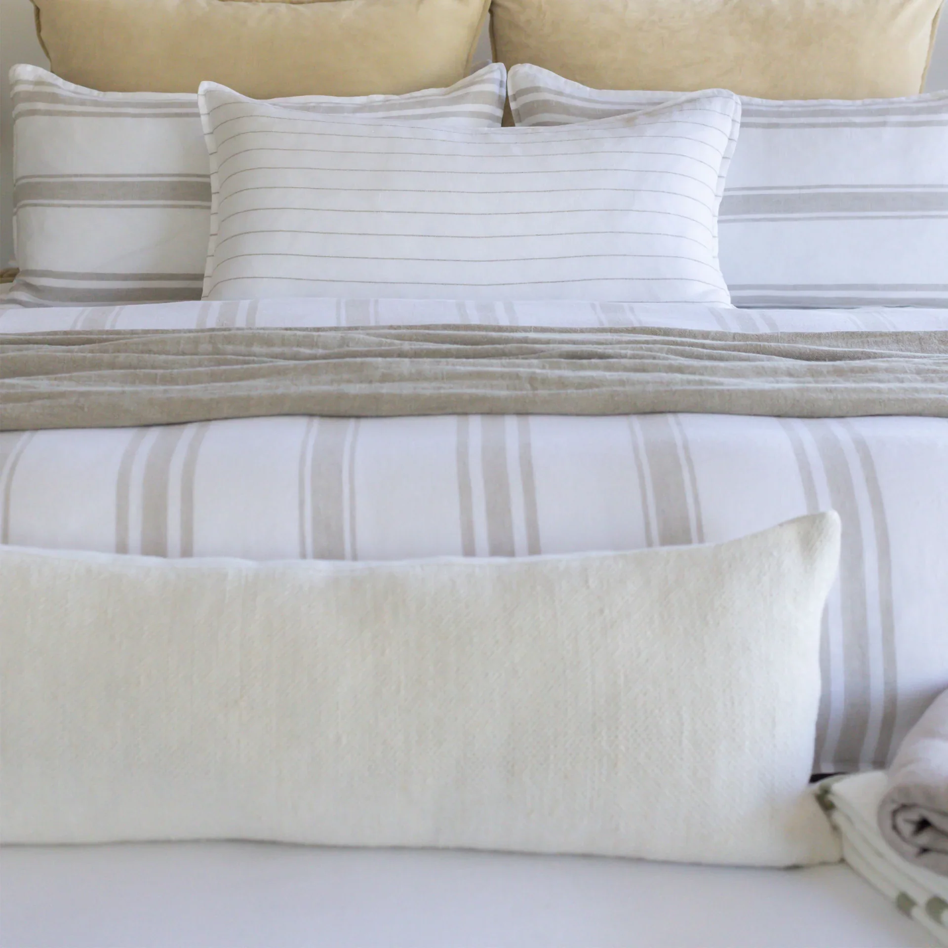 Pom Pom at Home Hendrick Hand Woven Linen Pillow with Insert ~ 14 x 40 ~ Available in 7 Colors - Image 16