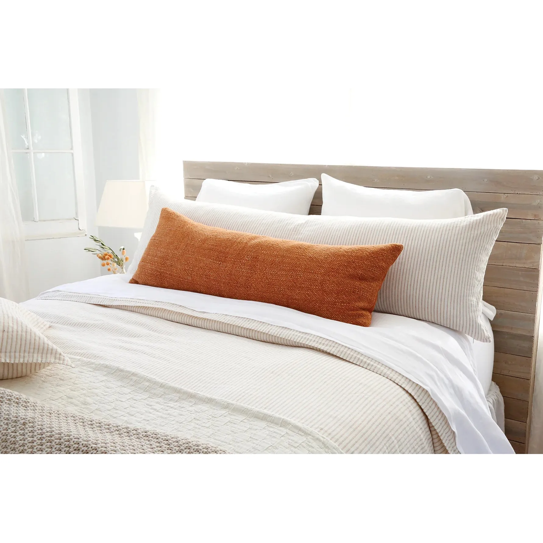 Pom Pom at Home Hendrick Hand Woven Linen Pillow with Insert ~ 14 x 40 ~ Available in 7 Colors - Image 19