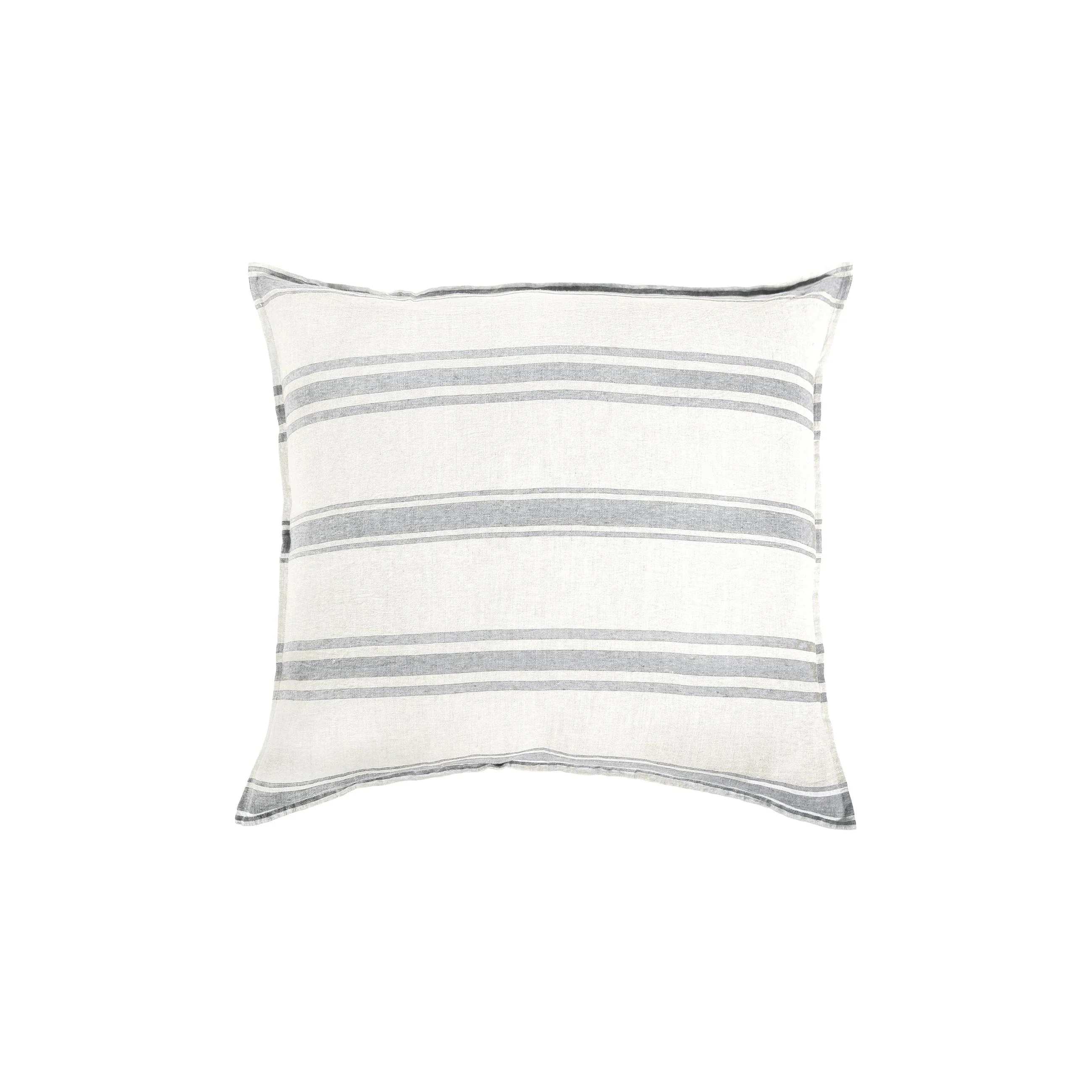 Pom Pom at Home Jackson Cream & Grey Striped Linen Duvet Cover and Pillow Shams ~ Available in Queen and King Sizes - Image 8