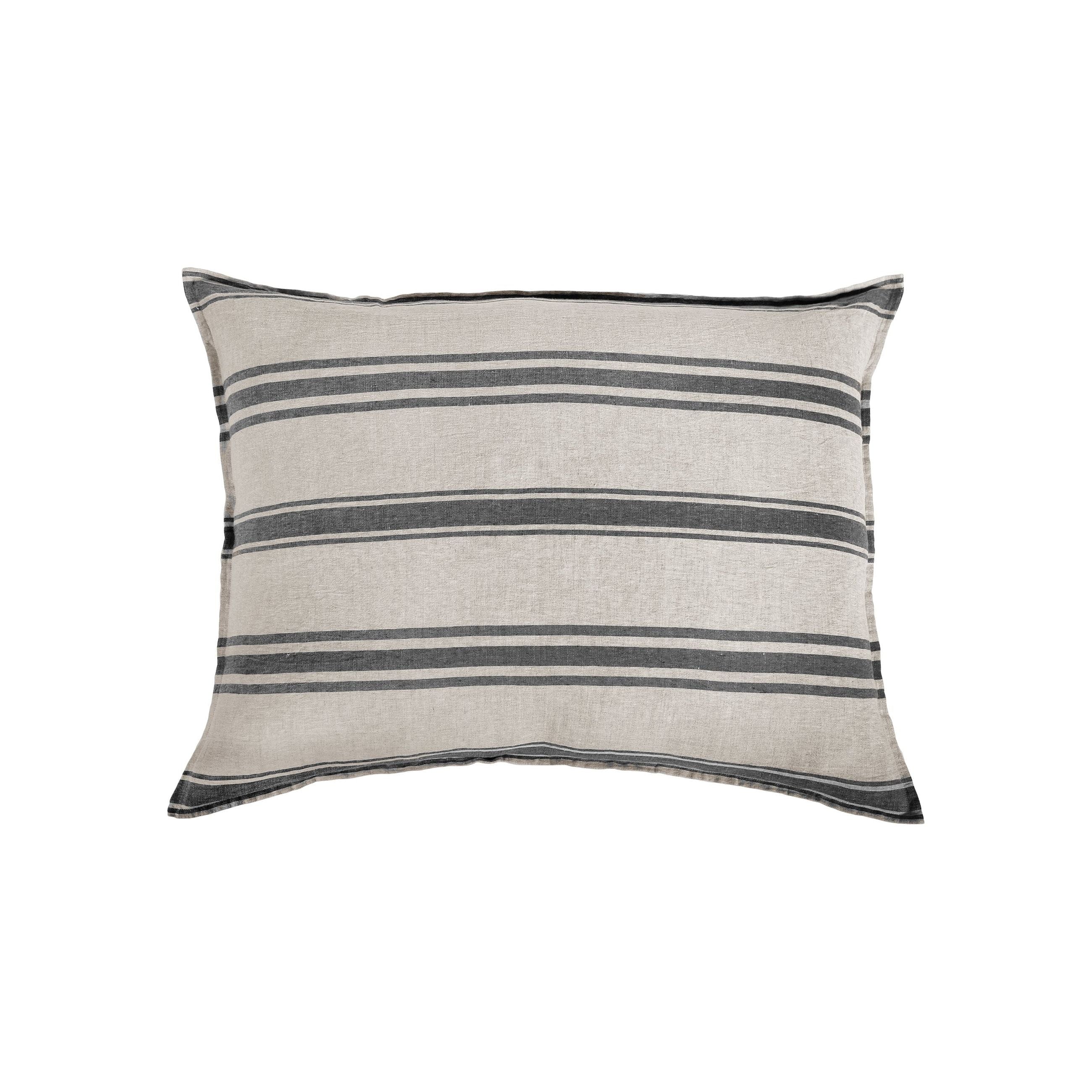 Pom Pom at Home Jackson Flax & Midnight Striped Linen Duvet Cover and Pillow Shams ~ Available in Queen and King Sizes - Image 6