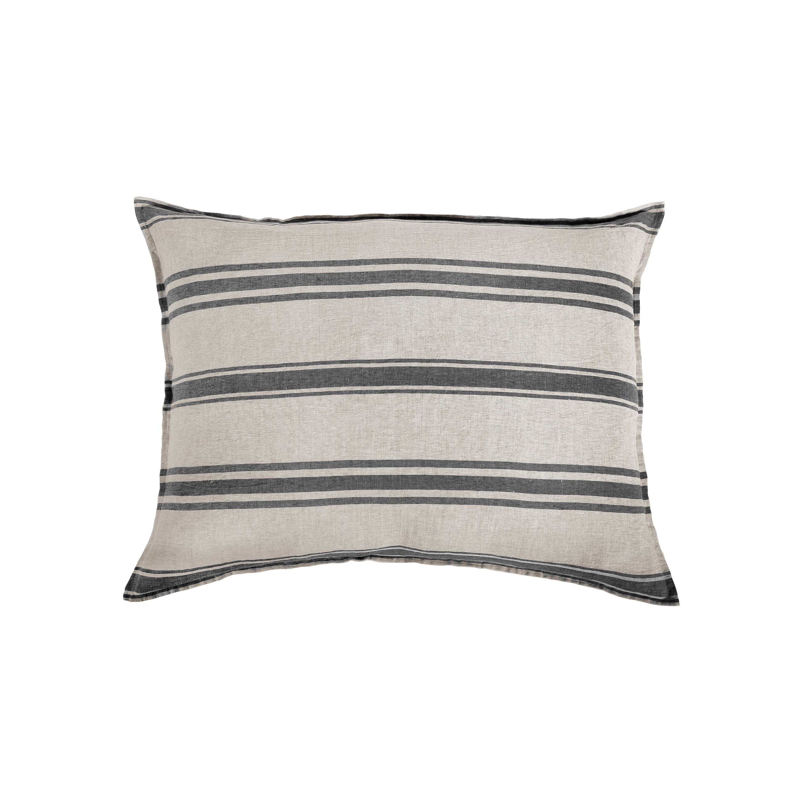 Pom Pom at Home Jackson Flax & Midnight Striped Linen Duvet Cover and Pillow Shams ~ Available in Queen and King Sizes - Image 7
