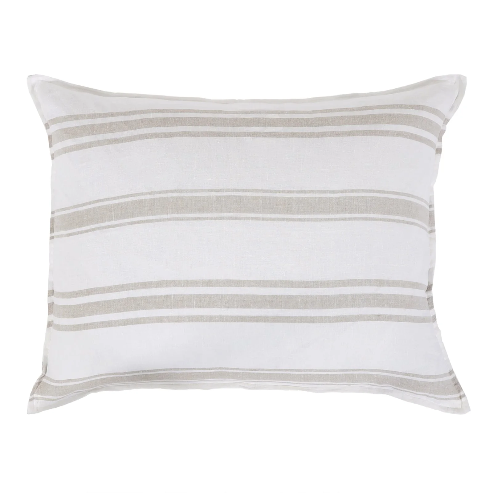 Pom Pom at Home Jackson White & Natural Striped Linen Duvet Cover & Pillow Shams ~ Available in Queen and King Sizes - Image 4