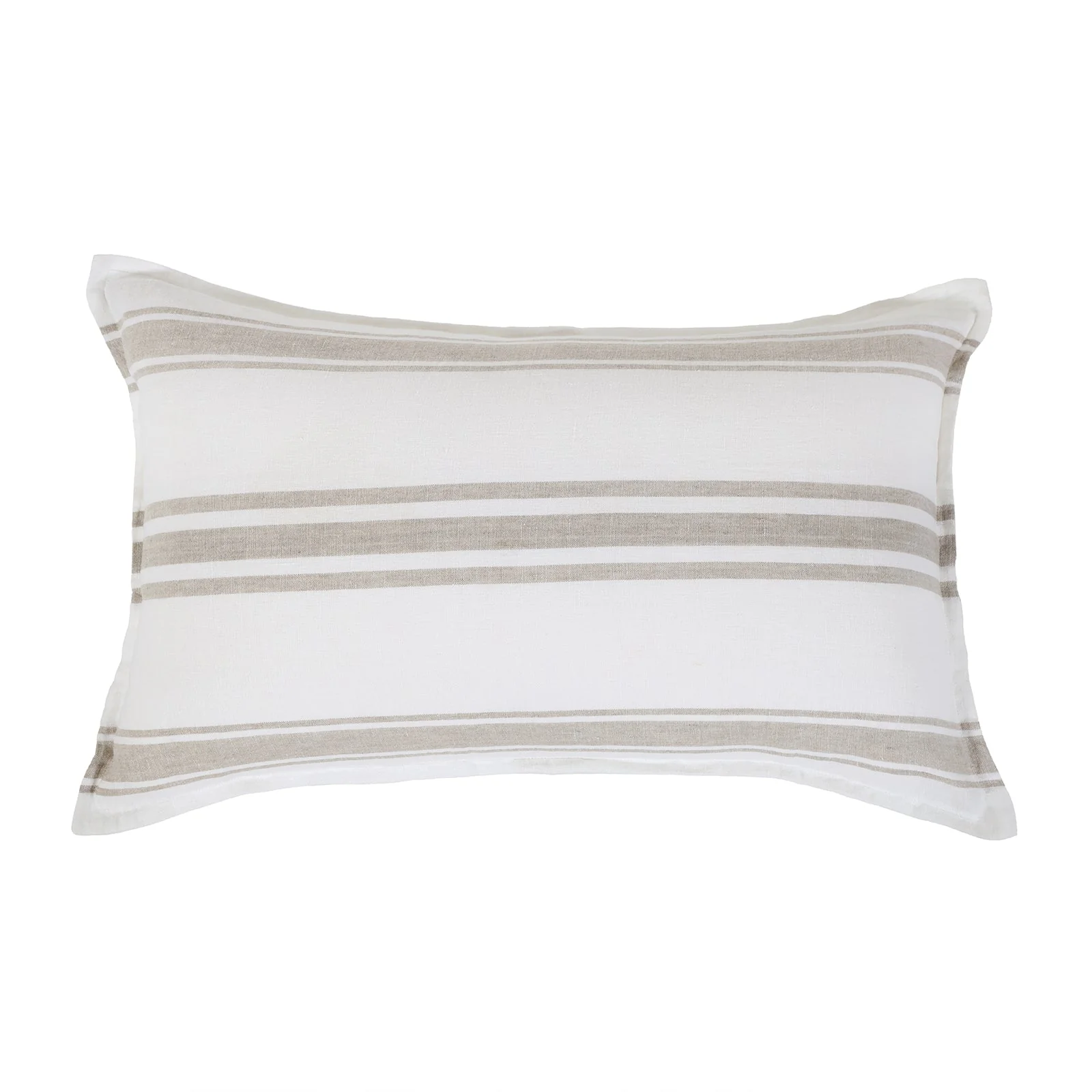 Pom Pom at Home Jackson White & Natural Striped Linen Duvet Cover & Pillow Shams ~ Available in Queen and King Sizes - Image 6