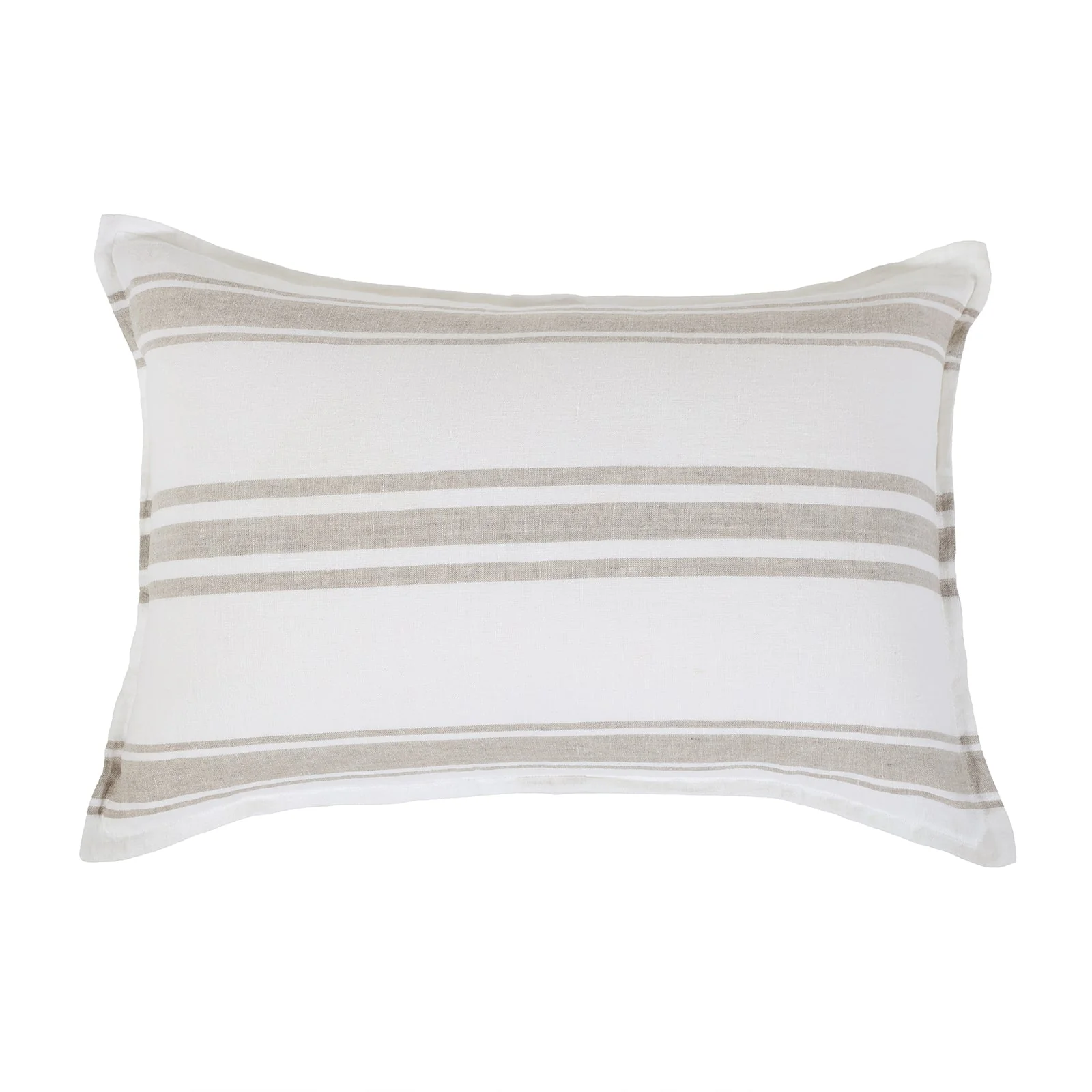 Pom Pom at Home Jackson White & Natural Striped Linen Duvet Cover & Pillow Shams ~ Available in Queen and King Sizes - Image 7
