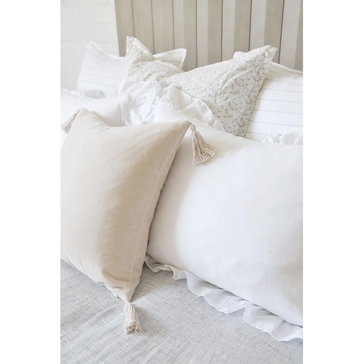 Pom Pom at Home June Ocean & Grey Floral Duvet Cover and Pillow Shams ~ Available in Twin, Queen and King Sizes - Image 7