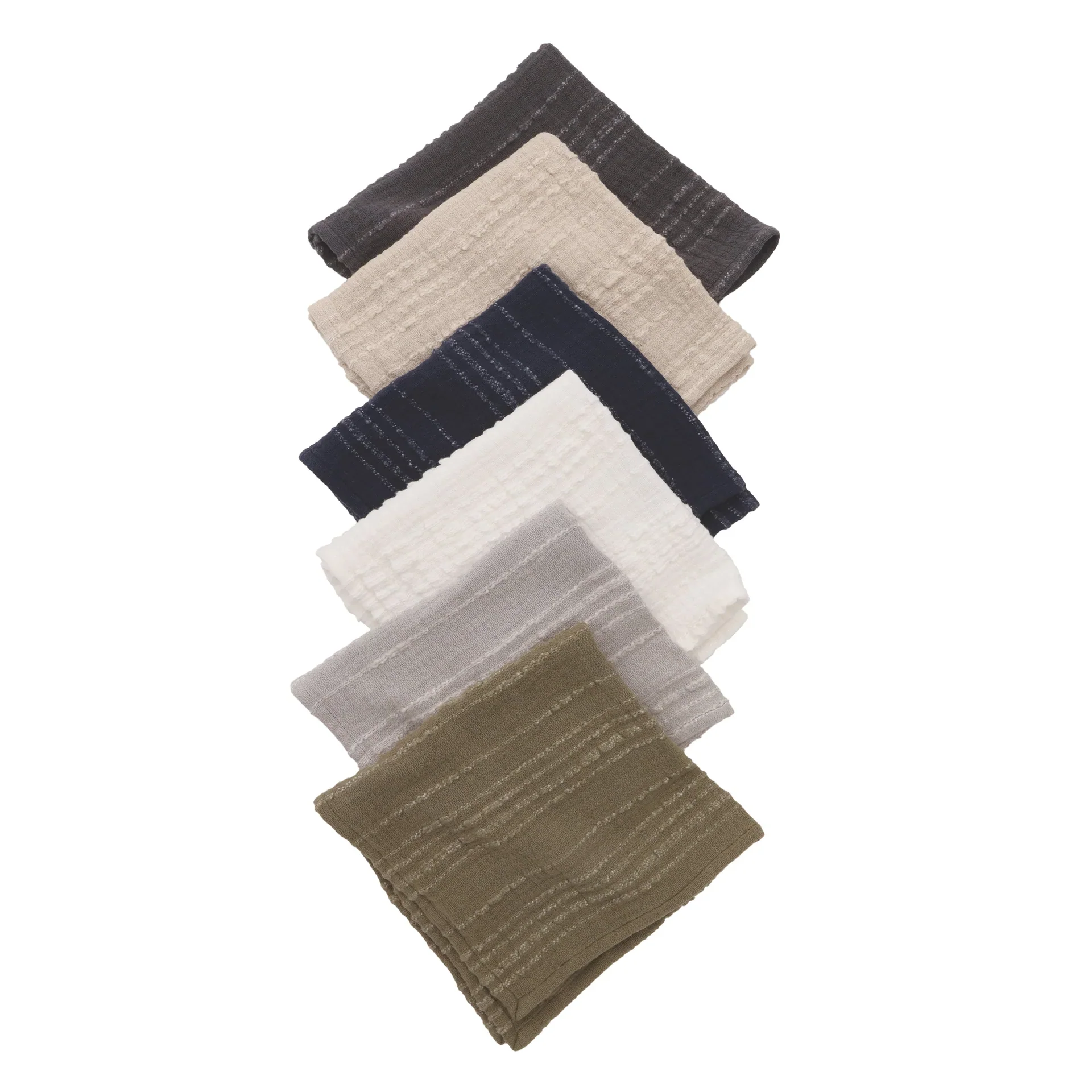 Pom Pom at Home Kenwood White Set of 4 Napkins ~ 13 x 19 - Image 5