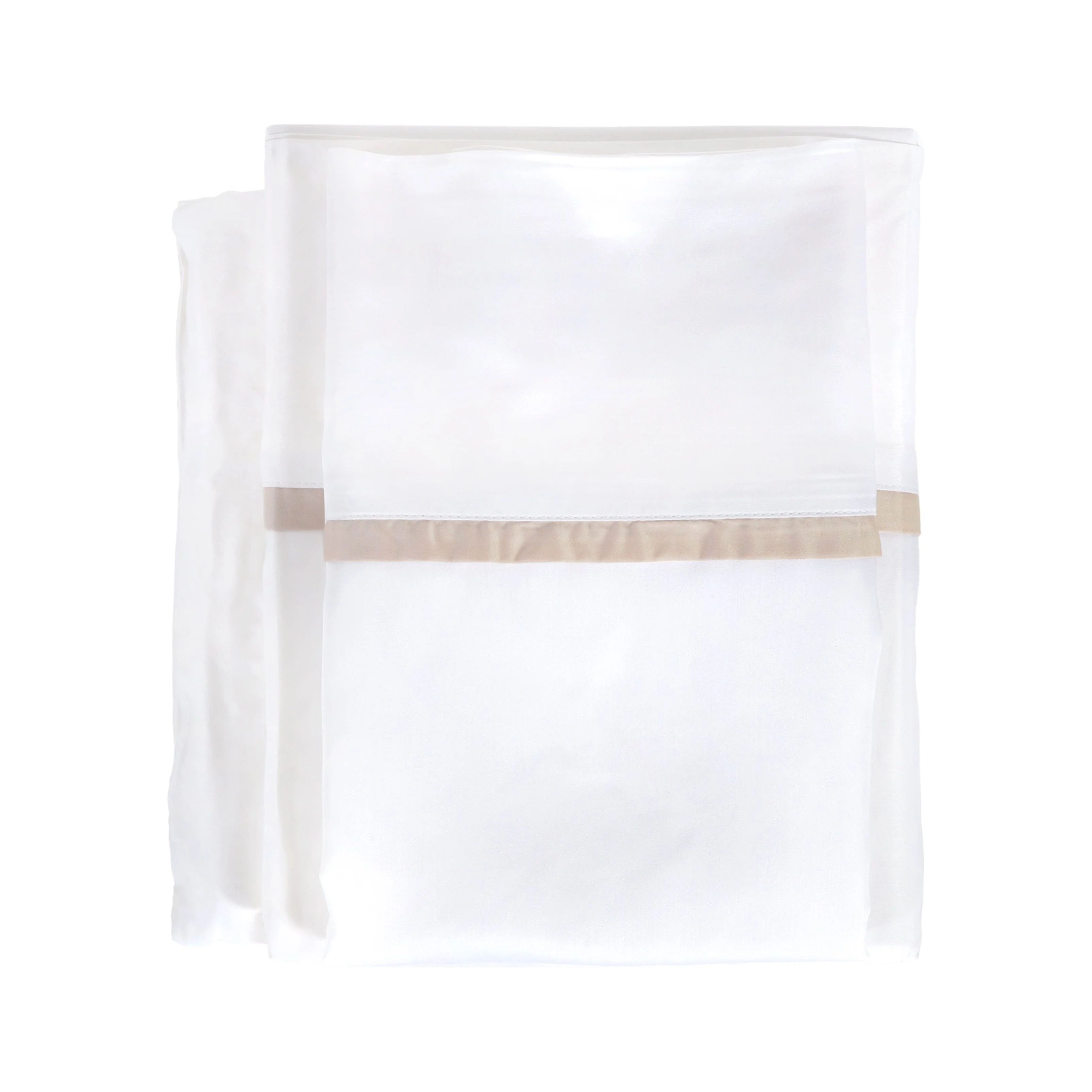 Pom Pom at Home Langston Bamboo Sateen Sheet Set ~ Sand Flange ~ Available in Twin, Queen and King Sizes - Image 2