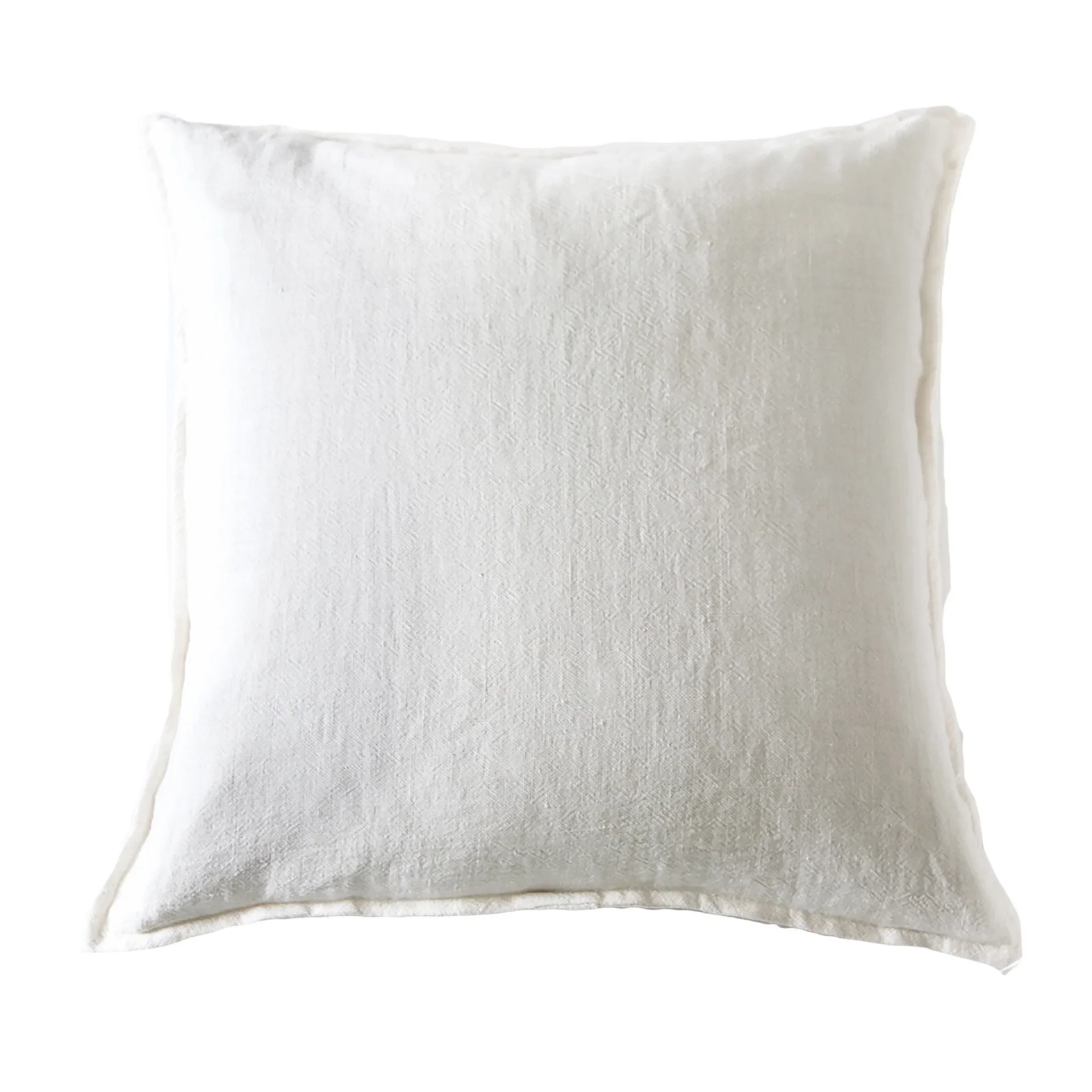 Pom Pom at Home Montauk Cream Linen Large Euro Pillow Sham ~ 28 x 28