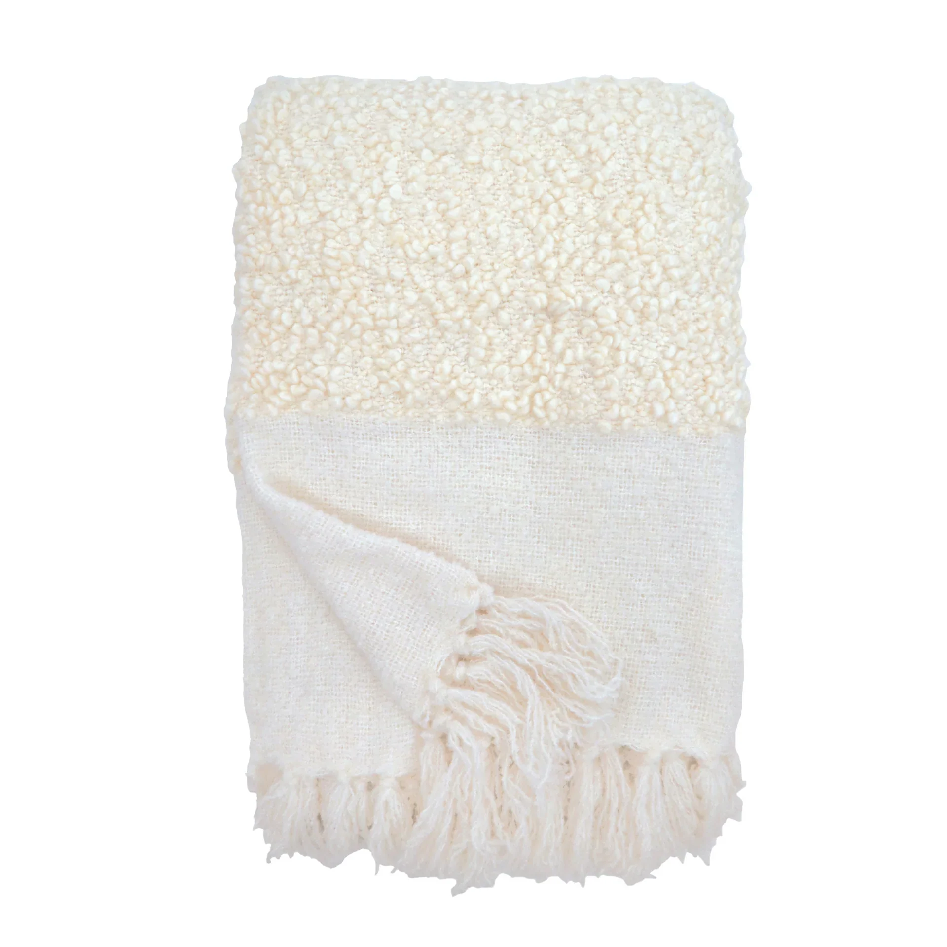 Pom Pom at Home Murphy Boucle Oversized Throw Blanket ~ Available in Ivory, Moss, Seaglass, Walnut & Midnight - Image 4