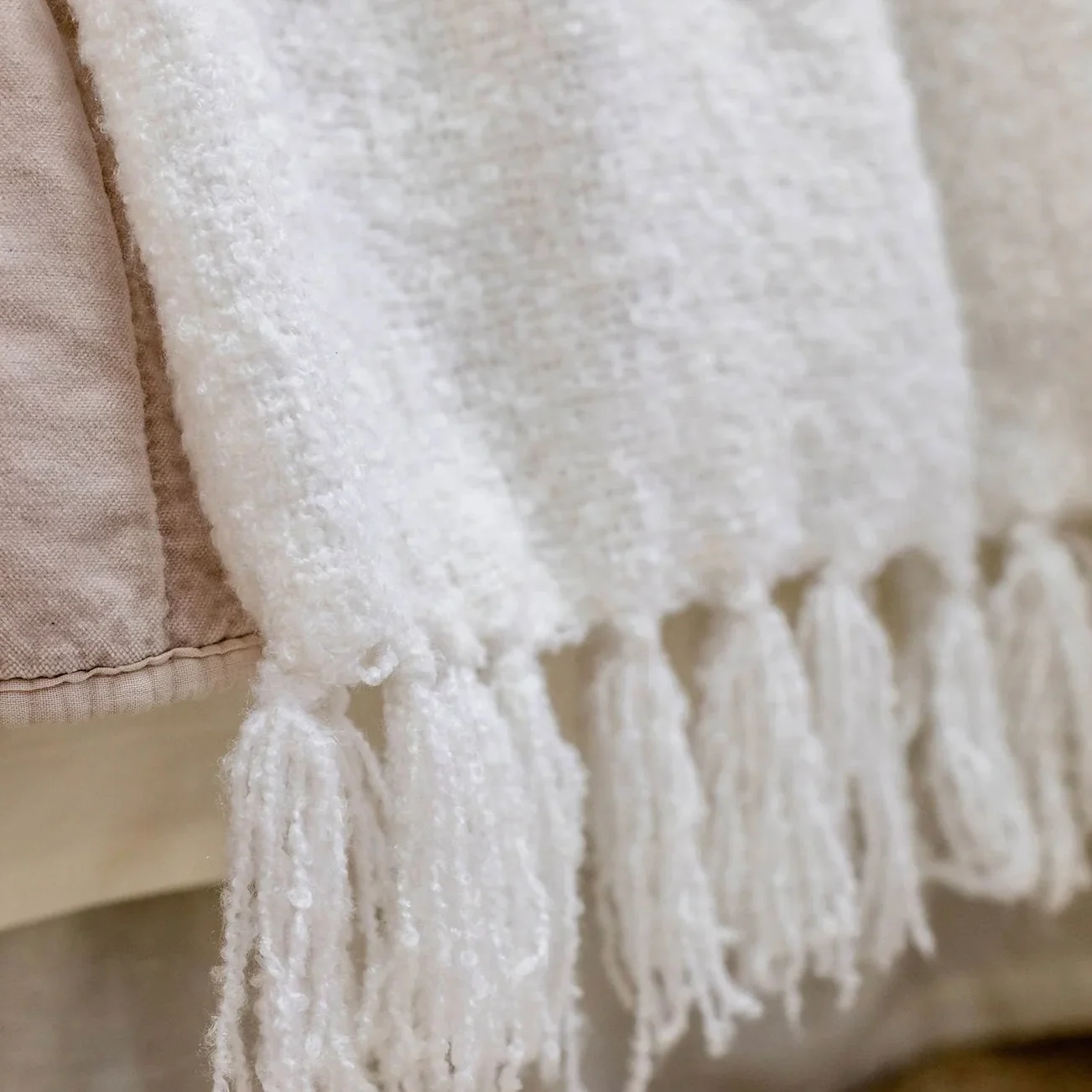 Pom Pom at Home Murphy Boucle Oversized Throw Blanket ~ Available in Ivory, Moss, Seaglass, Walnut & Midnight - Image 7
