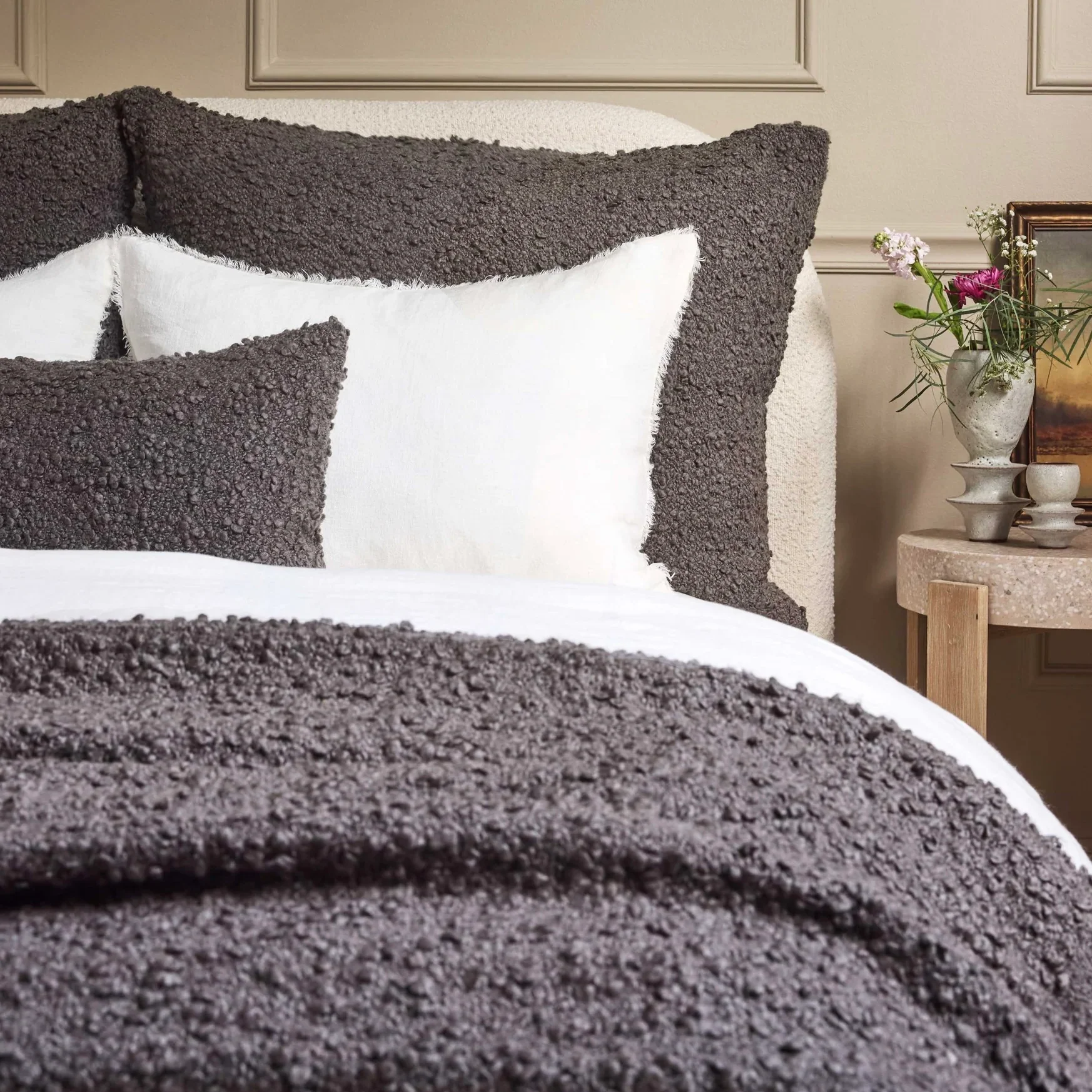 Pom Pom at Home Murphy Boucle Oversized Throw Blanket ~ Available in Ivory, Moss, Seaglass, Walnut & Midnight - Image 9