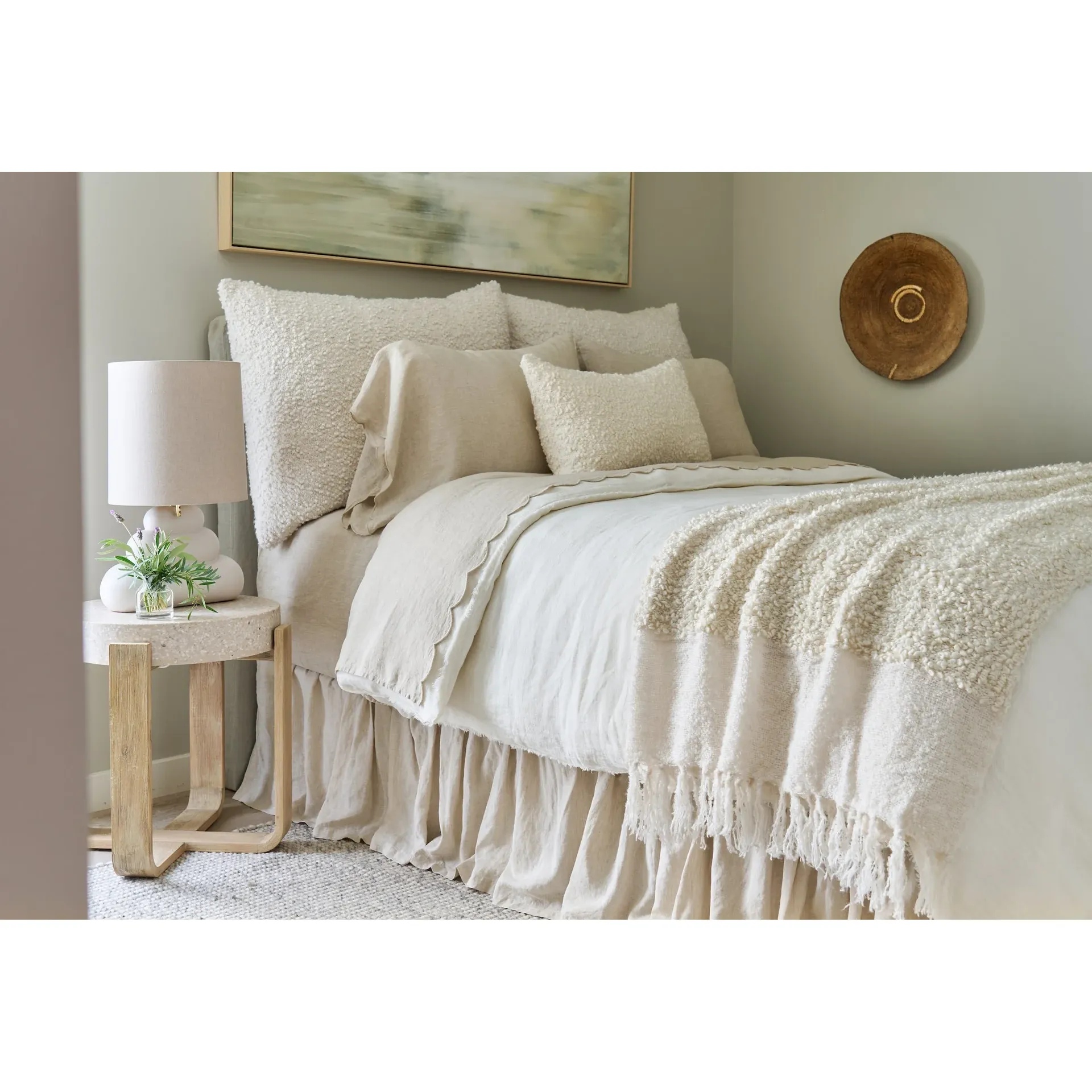 Pom Pom at Home Murphy Boucle Big Pillow with Insert ~ 28 x 36 ~ Available in 5 Colors! - Image 2