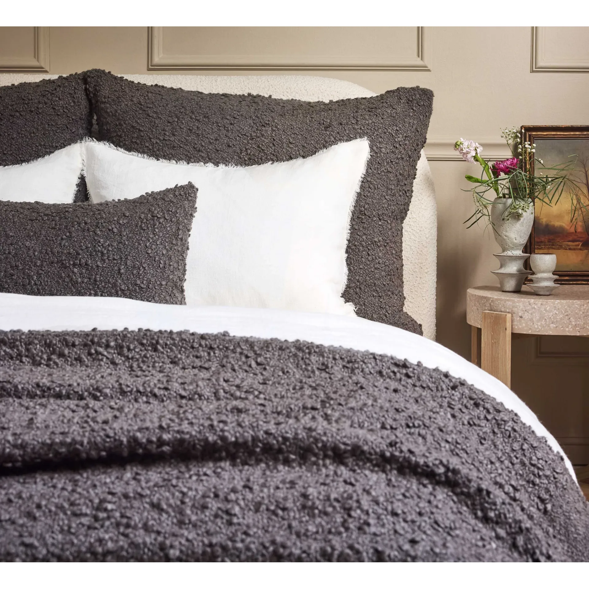 Pom Pom at Home Murphy Boucle Big Pillow with Insert ~ 28 x 36 ~ Available in 5 Colors! - Image 5