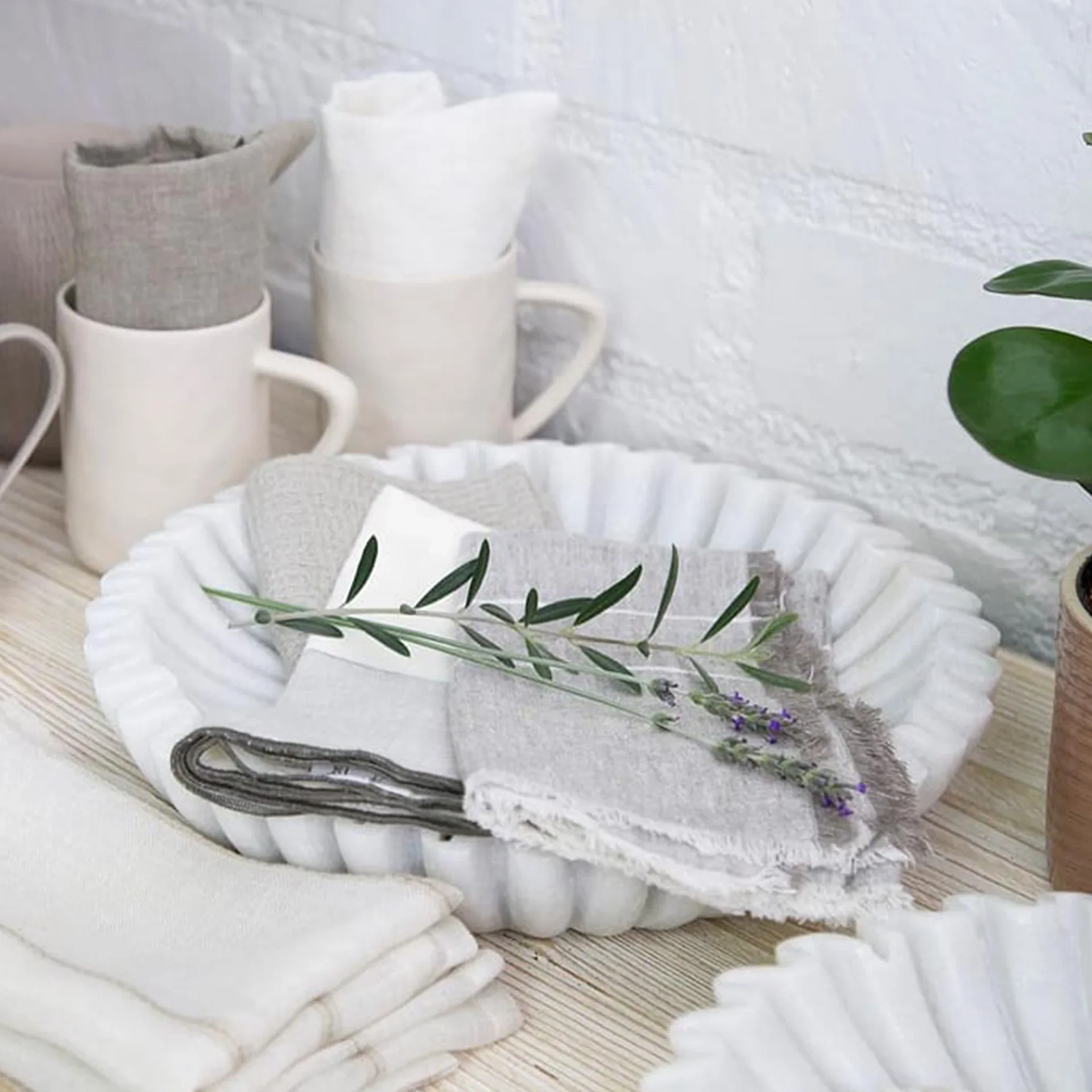 Pom Pom at Home Napa Set of 4 Linen Napkins ~ Available in 3 Colors - Image 9