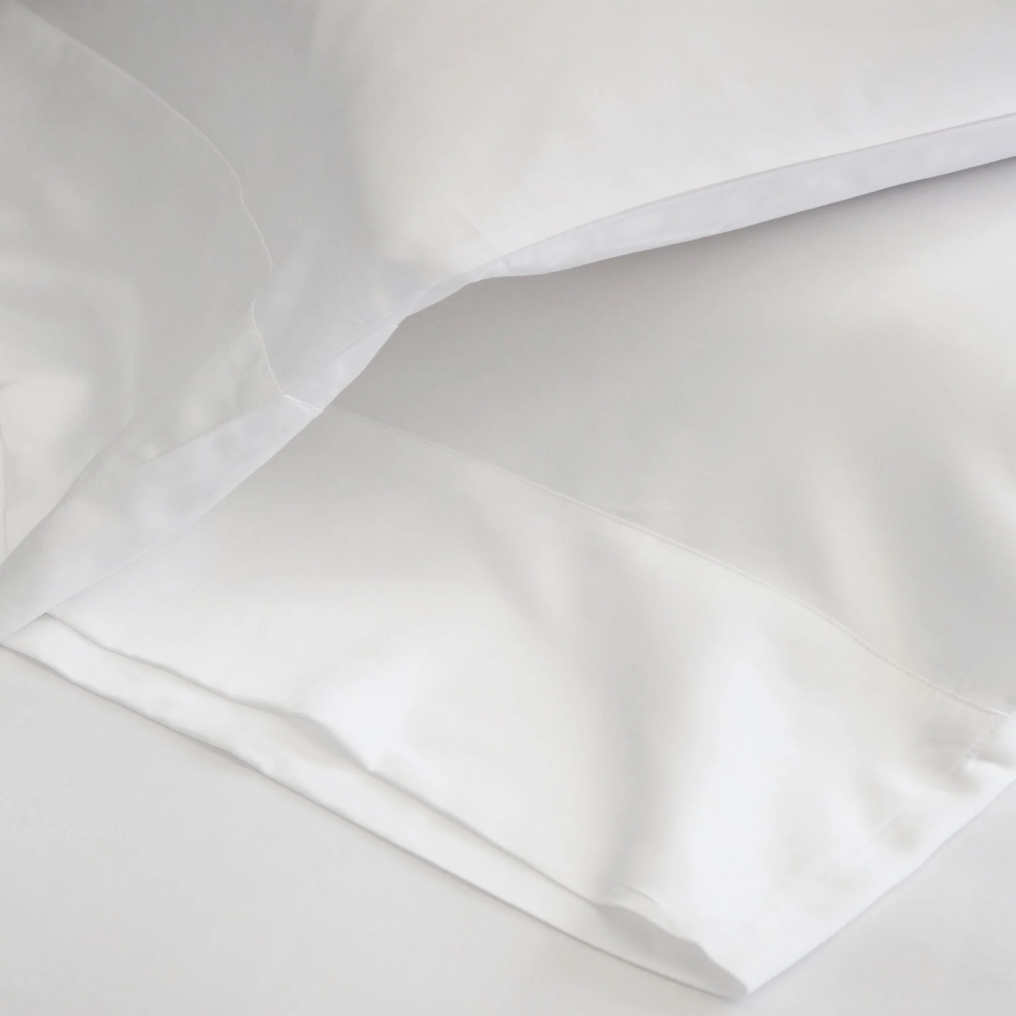 Pom Pom at Home White Cotton Sateen Sheet Set ~ Available in Twin, Queen and King Sizes - Image 4
