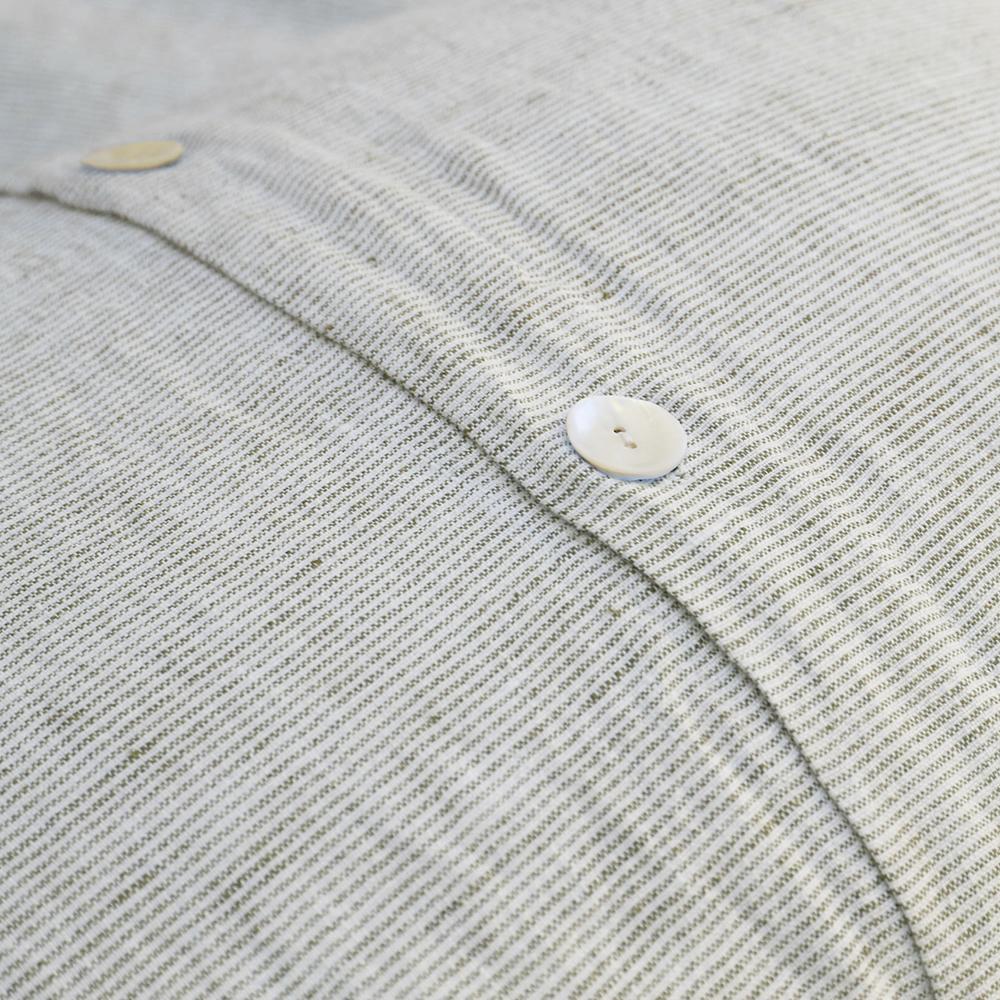 Pom Pom at Home Logan Olive Linen Duvet Cover and Pillow Shams ~ Available in Twin, Queen and King Sizes - Image 4