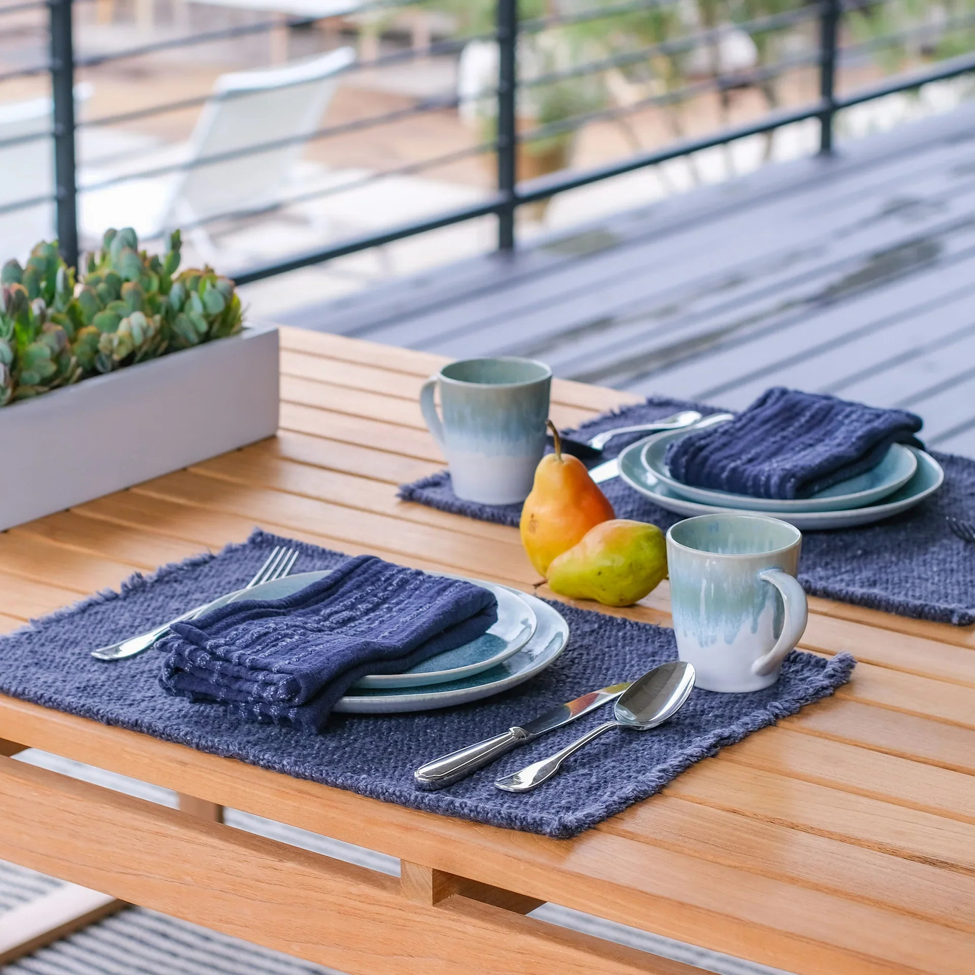Pom Pom at Home Oakville Set of 4 Placemats ~ Available in 7 Colors ~ 13 x 19 - Image 12