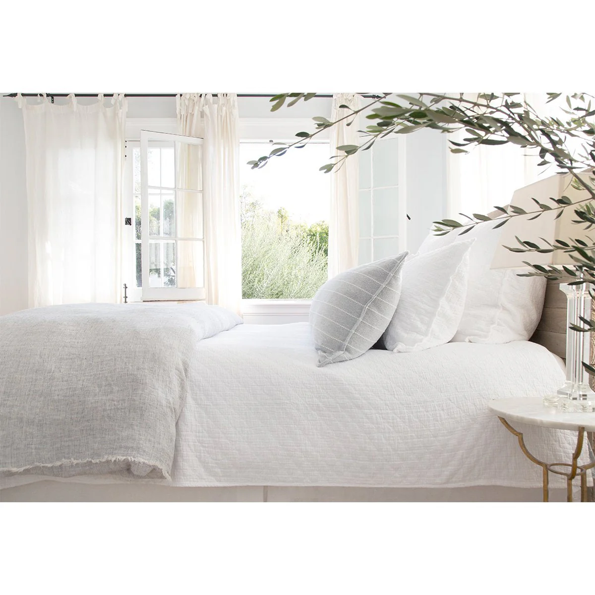 Pom Pom at Home Ojai White Matelasse Coverlet and Pillow Shams ~ Available in Twin, Queen and King Sizes - Image 5