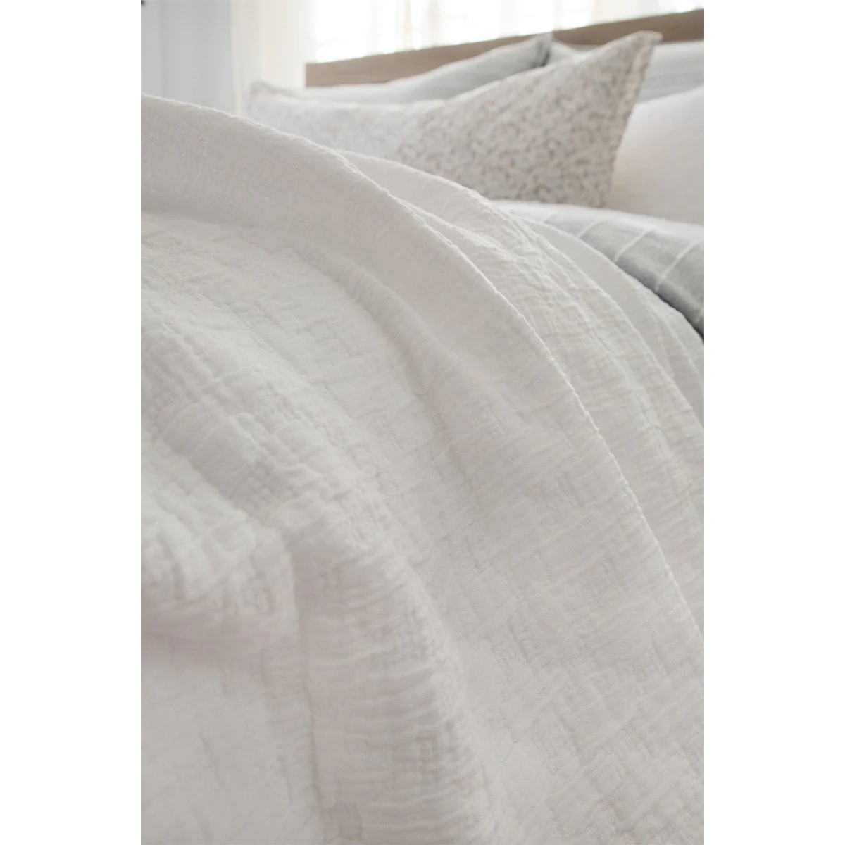Pom Pom at Home Ojai White Matelasse Coverlet and Pillow Shams ~ Available in Twin, Queen and King Sizes - Image 6