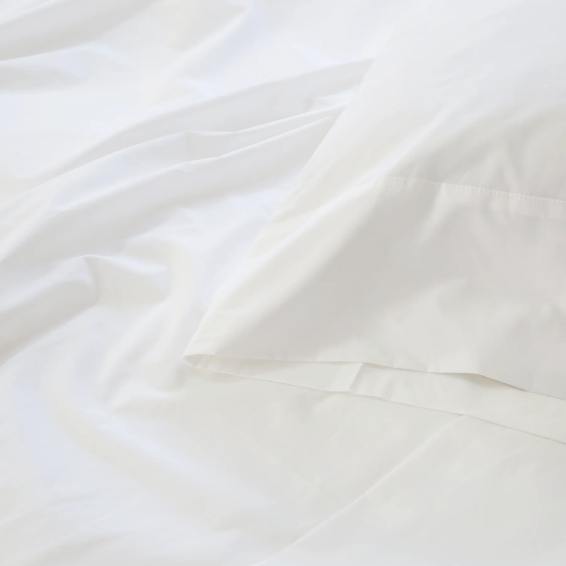 Pom Pom at Home Parker White Cotton Percale Duvet Cover Set ~ Available in Twin, Queen and King Sizes - Image 3