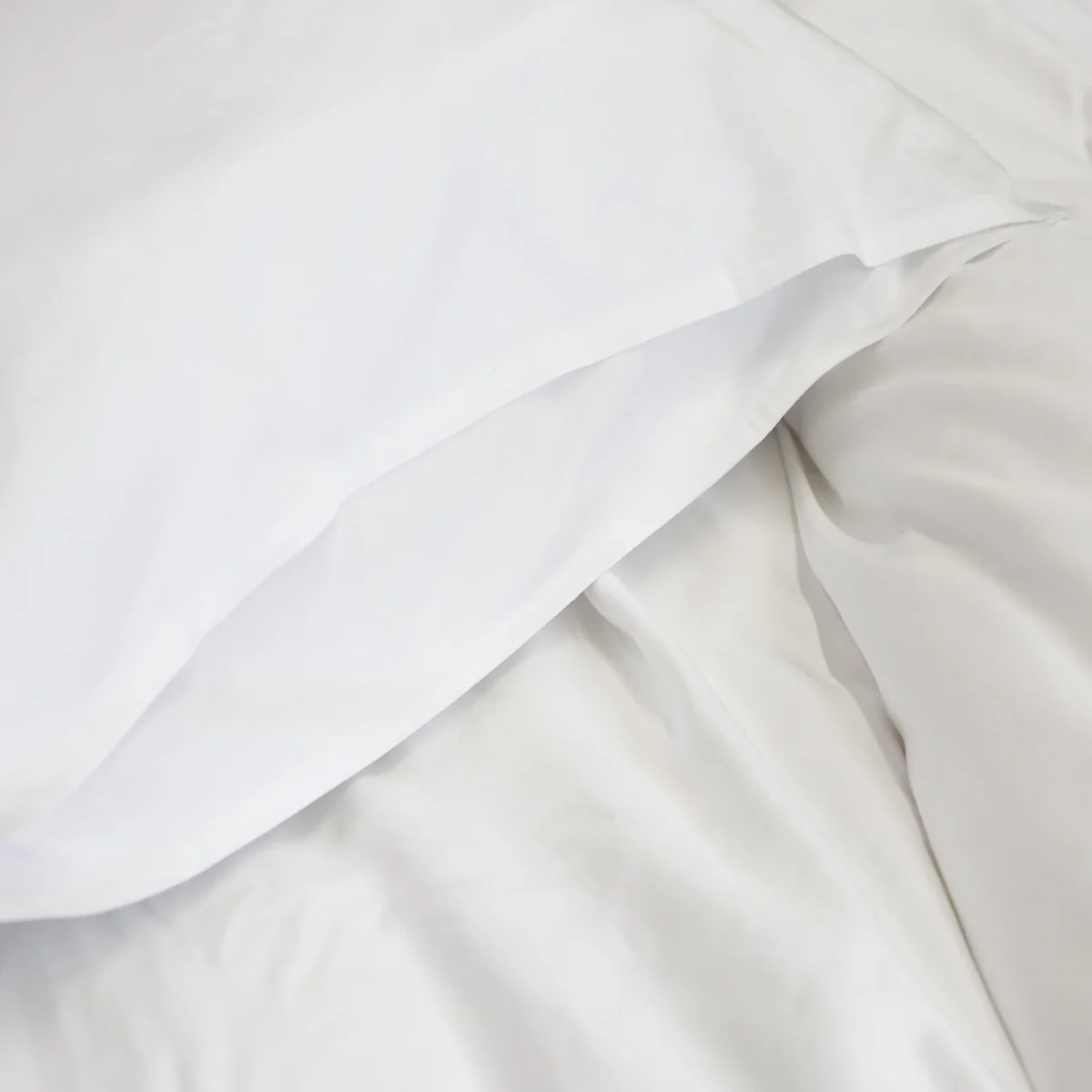 Pom Pom at Home Parker White Cotton Sateen Duvet Cover Set ~ Available in Twin, Queen and King Sized - Image 3