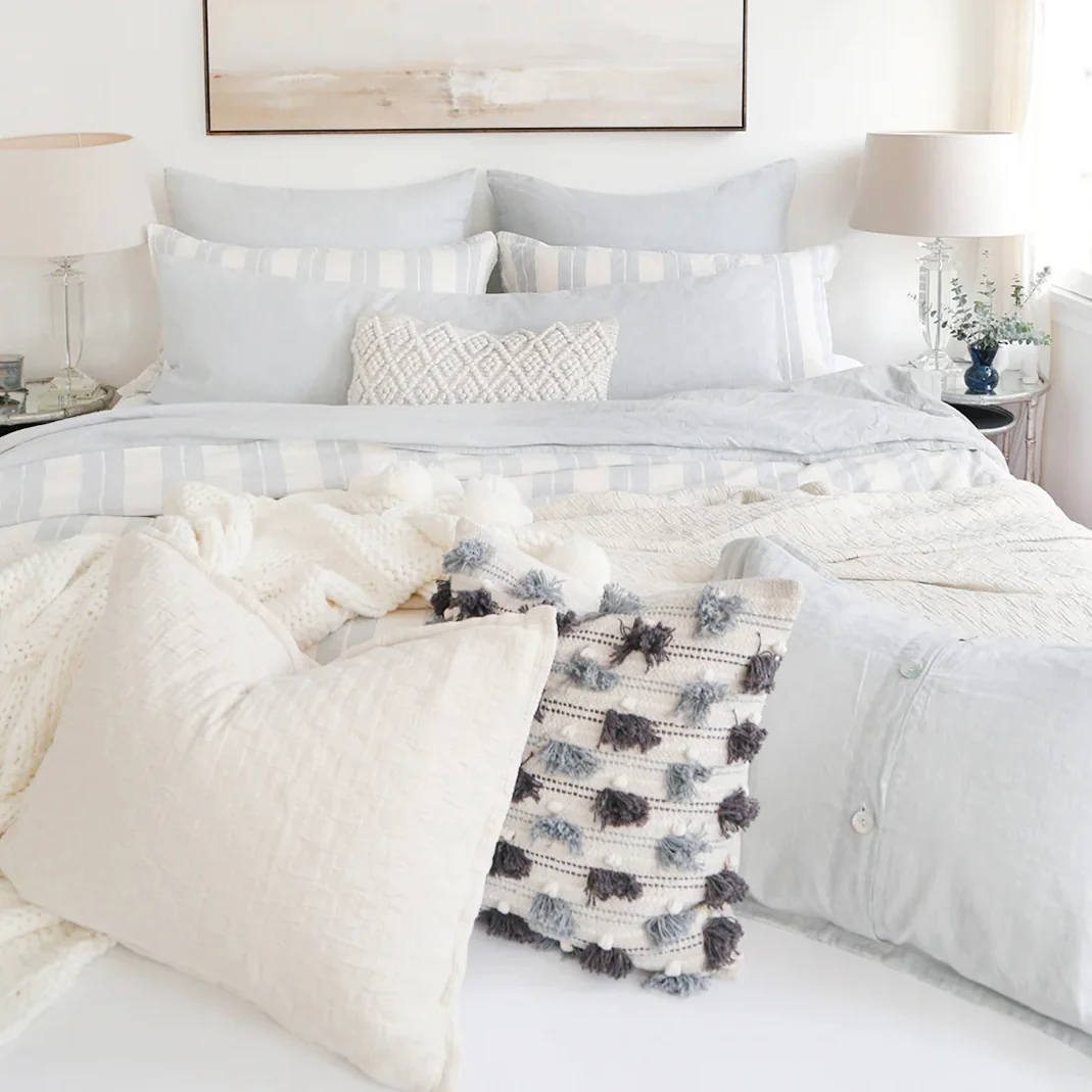 Pom Pom at Home Pippa Hand Woven Pillow with Insert ~ 20 x 20 - Image 6