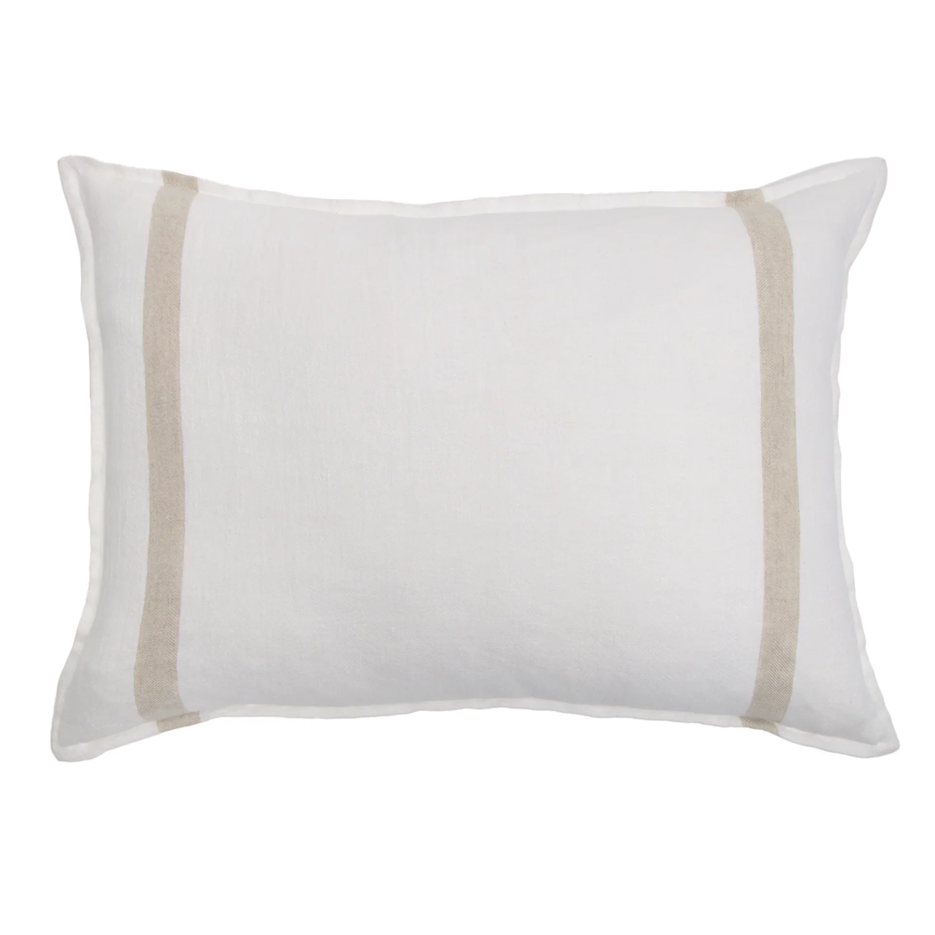 Pom Pom at Home Rory White and Flax Duvet Cover ~ Available in Queen and King - Image 6