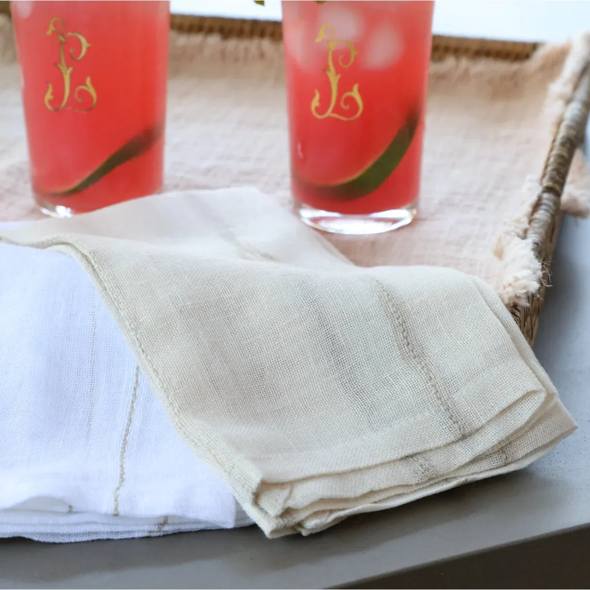 Pom Pom at Home Rutherford Set of 4 Napkins ~ Available in 5 Colors - Image 11