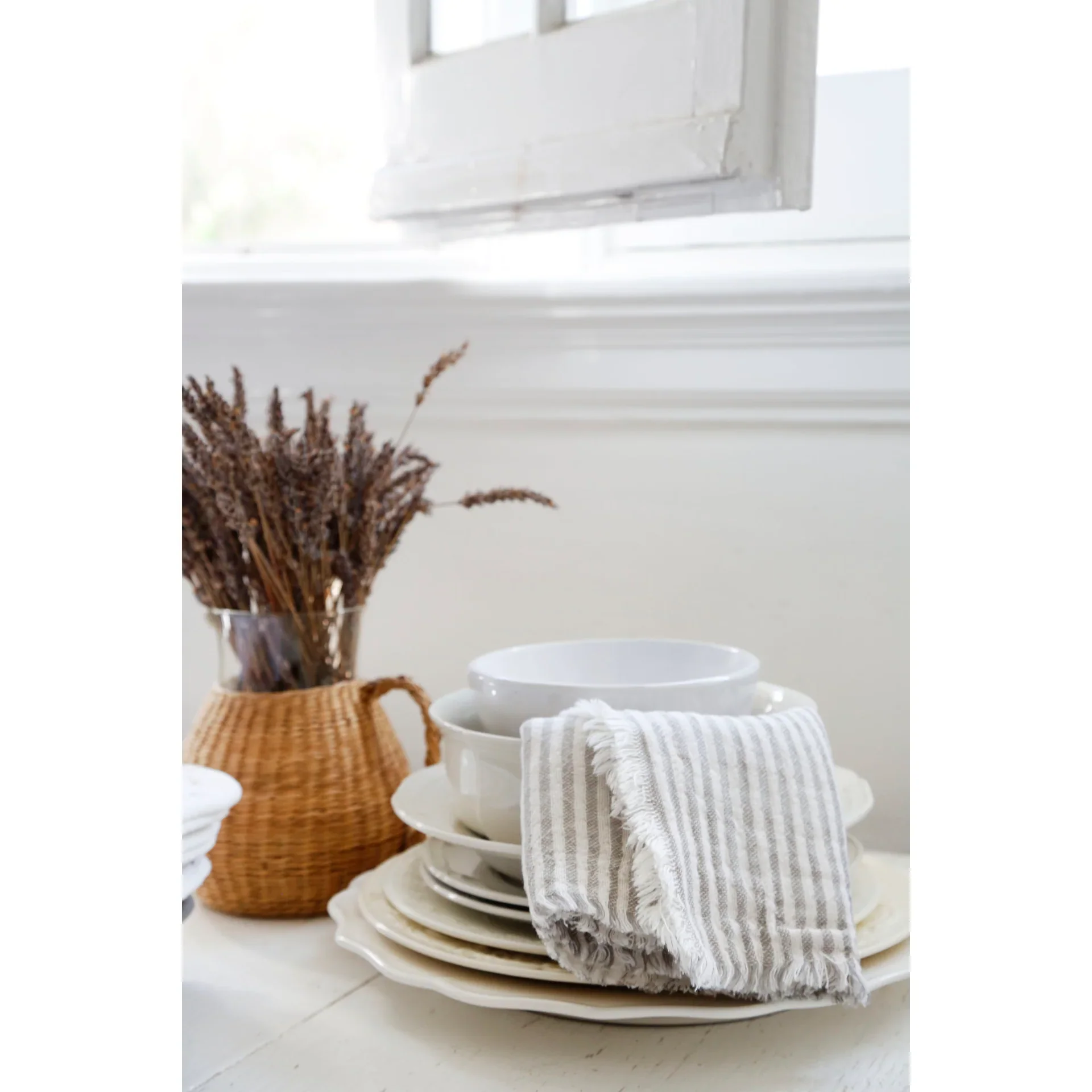 Pom Pom at Home Yountville Set of 4 Striped Napkins ~ Available in 5 Colors - Image 14