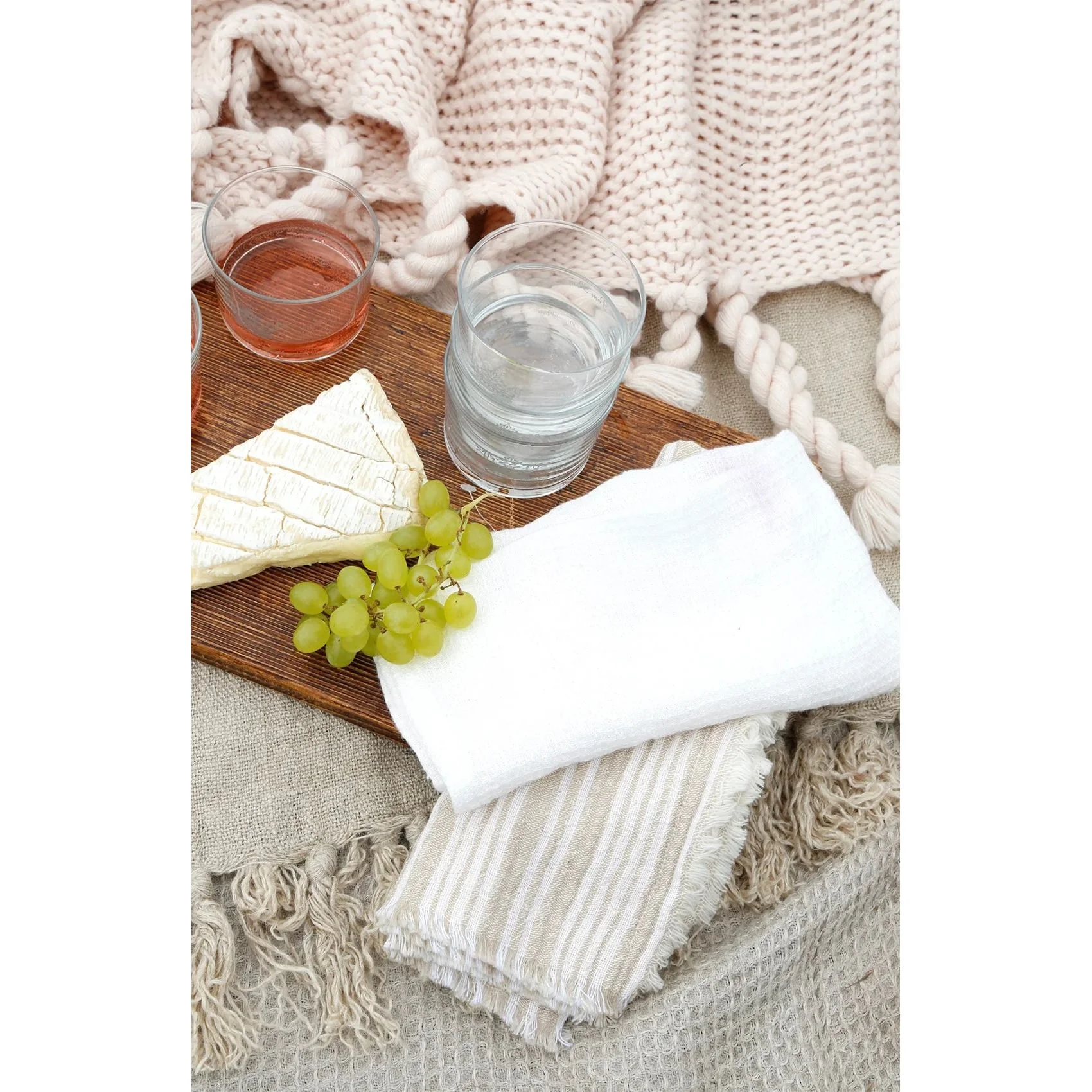 Pom Pom at Home Yountville Set of 4 Striped Napkins ~ Available in 5 Colors - Image 3