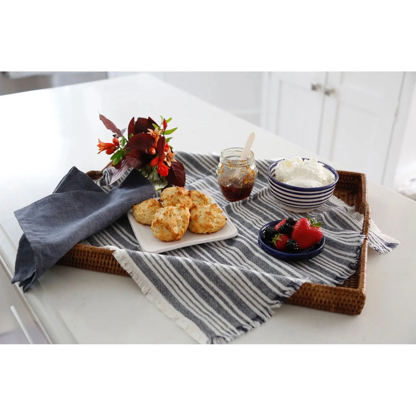 Pom Pom at Home Yountville Set of 4 Striped Napkins ~ Available in 5 Colors - Image 5