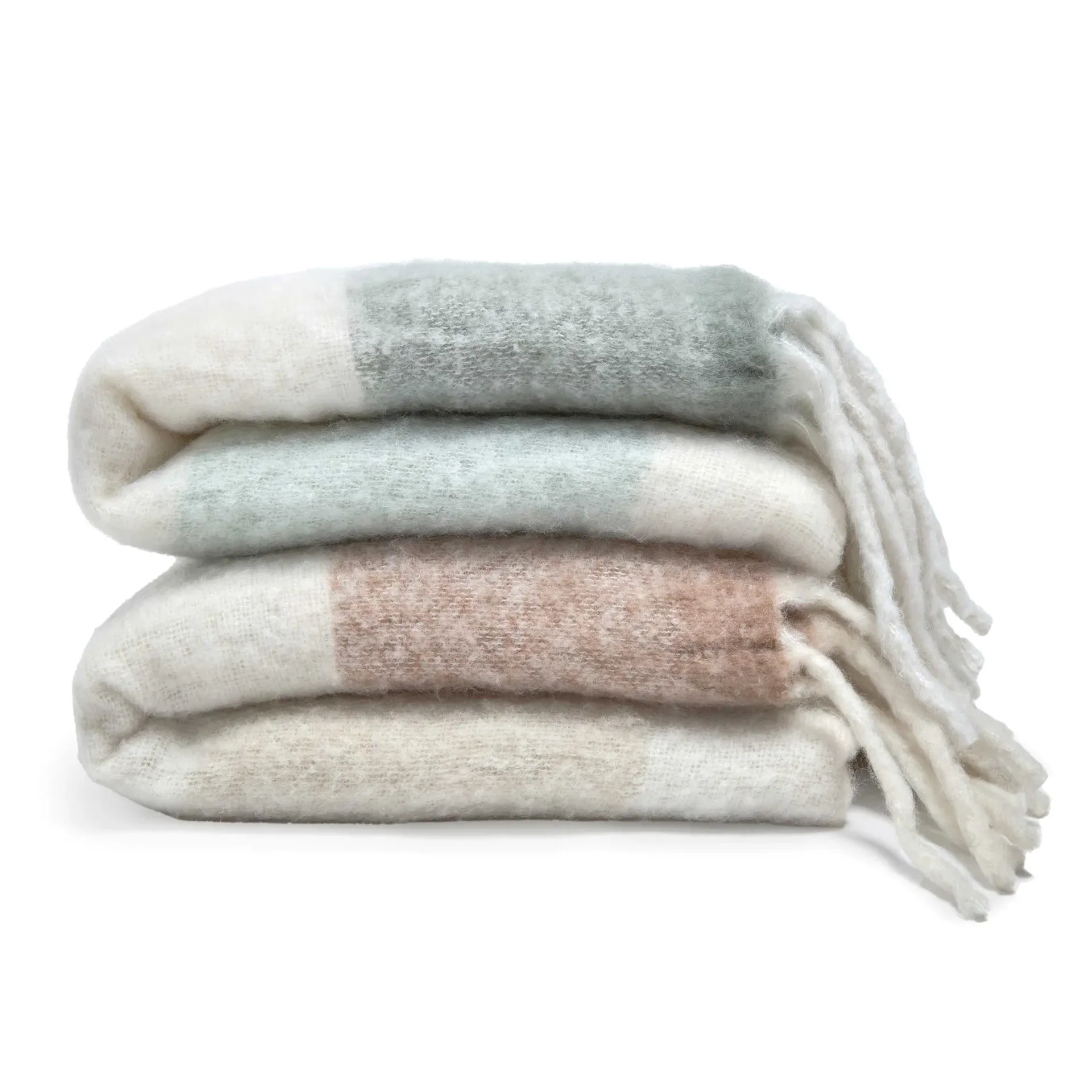 Pom Pom at Whistler Striped Throws 50 x 70 ~ Available in 2 Colors - Image 2