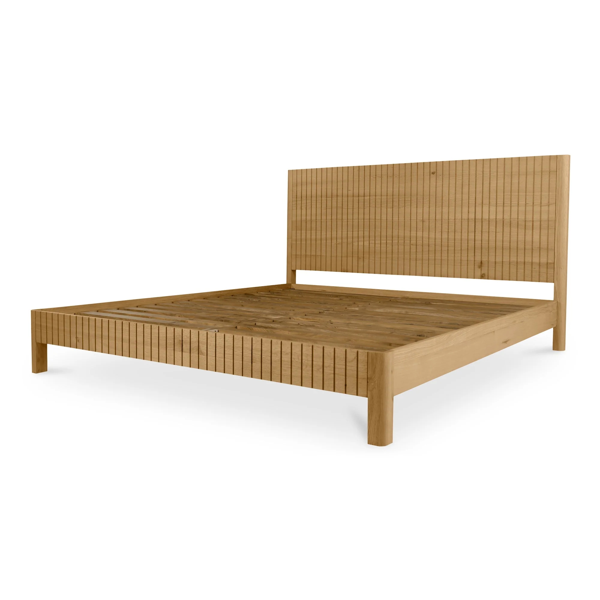 Moe's Home Collection Povera Natural Oak King Bed - Image 5