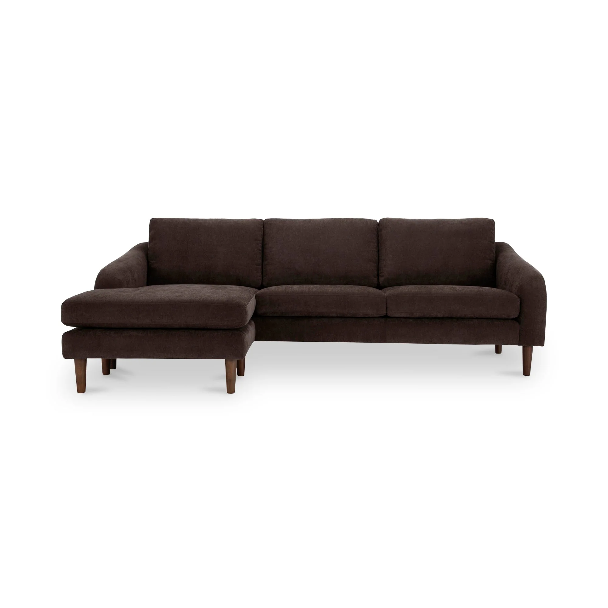 Moe's Home Collection Quinn Dark Brown Sectional - Image 2