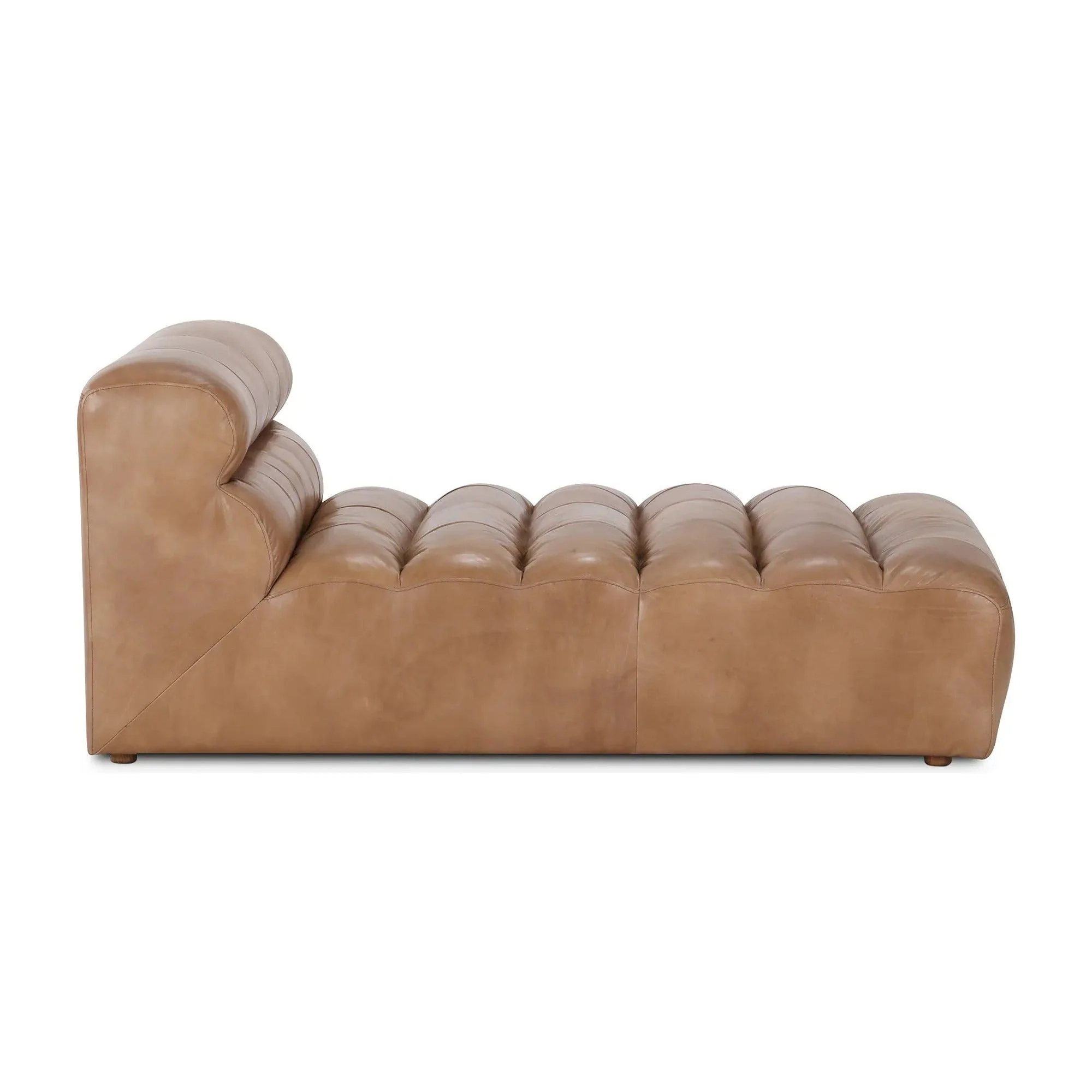 Moe’s Home Collection Ramsay Tan Leather Chaise - Image 6