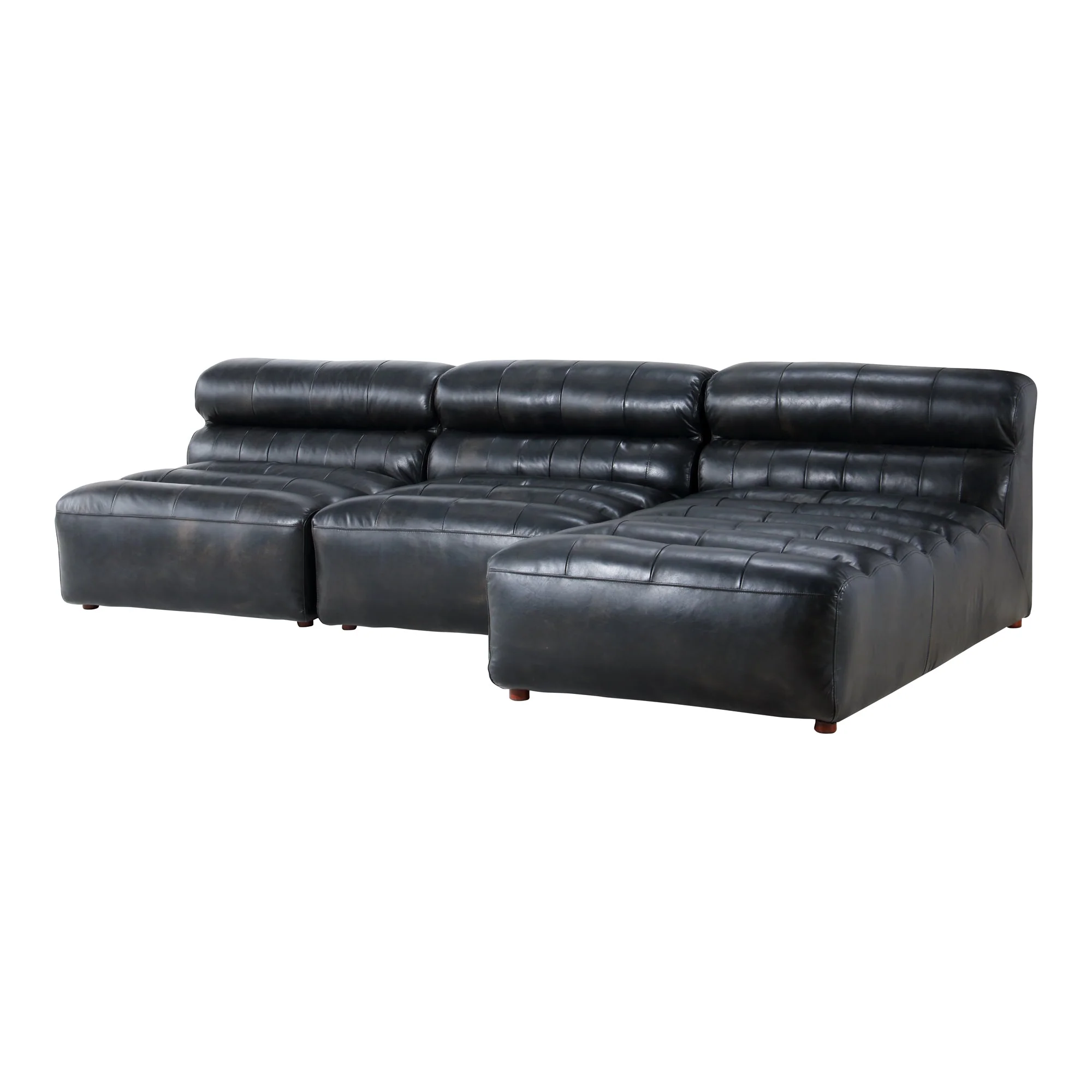 Moe's Home Collection Ramsay Signature Black Modular Sectional - Image 4