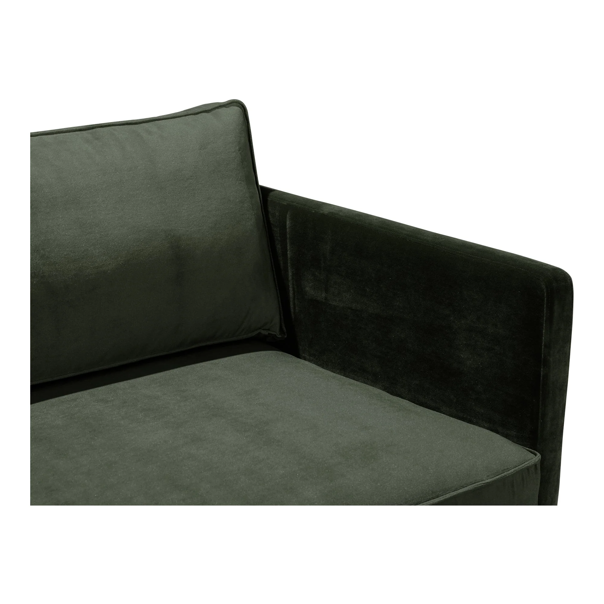 Moe's Home Collection Raphael Dark Green Sofa - Image 7