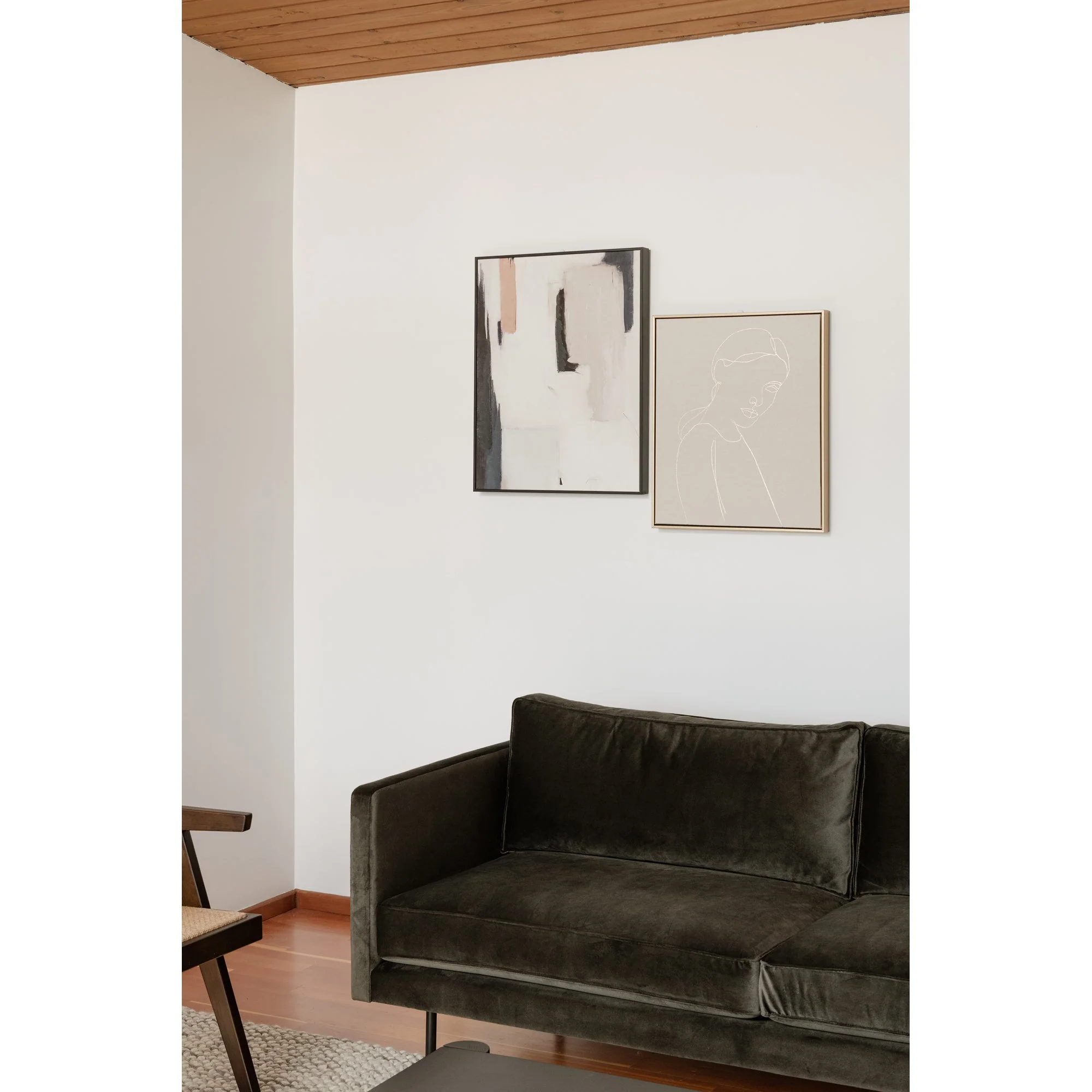 Moe's Home Collection Raphael Dark Green Sofa - Image 9