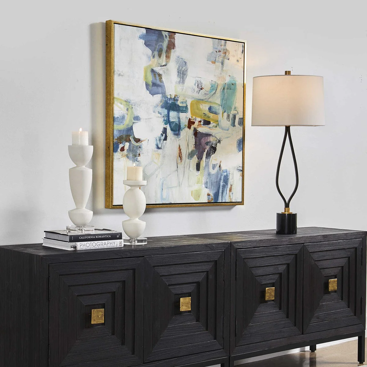 Uttermost Rolling Onward Abstract Framed Canvas - Image 3