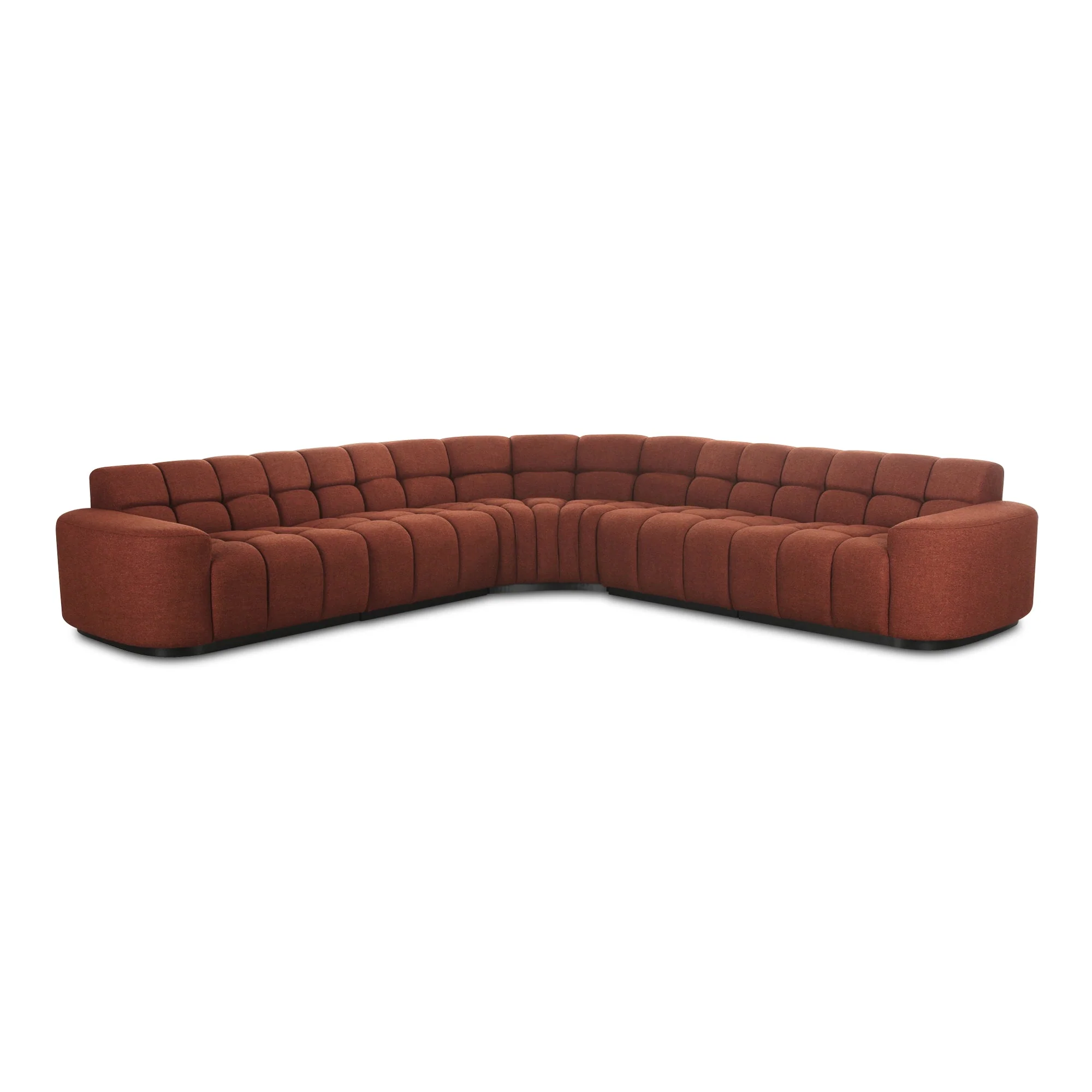 Moe's Home Collection Roman Rust L-Shaped Sectional - Image 2