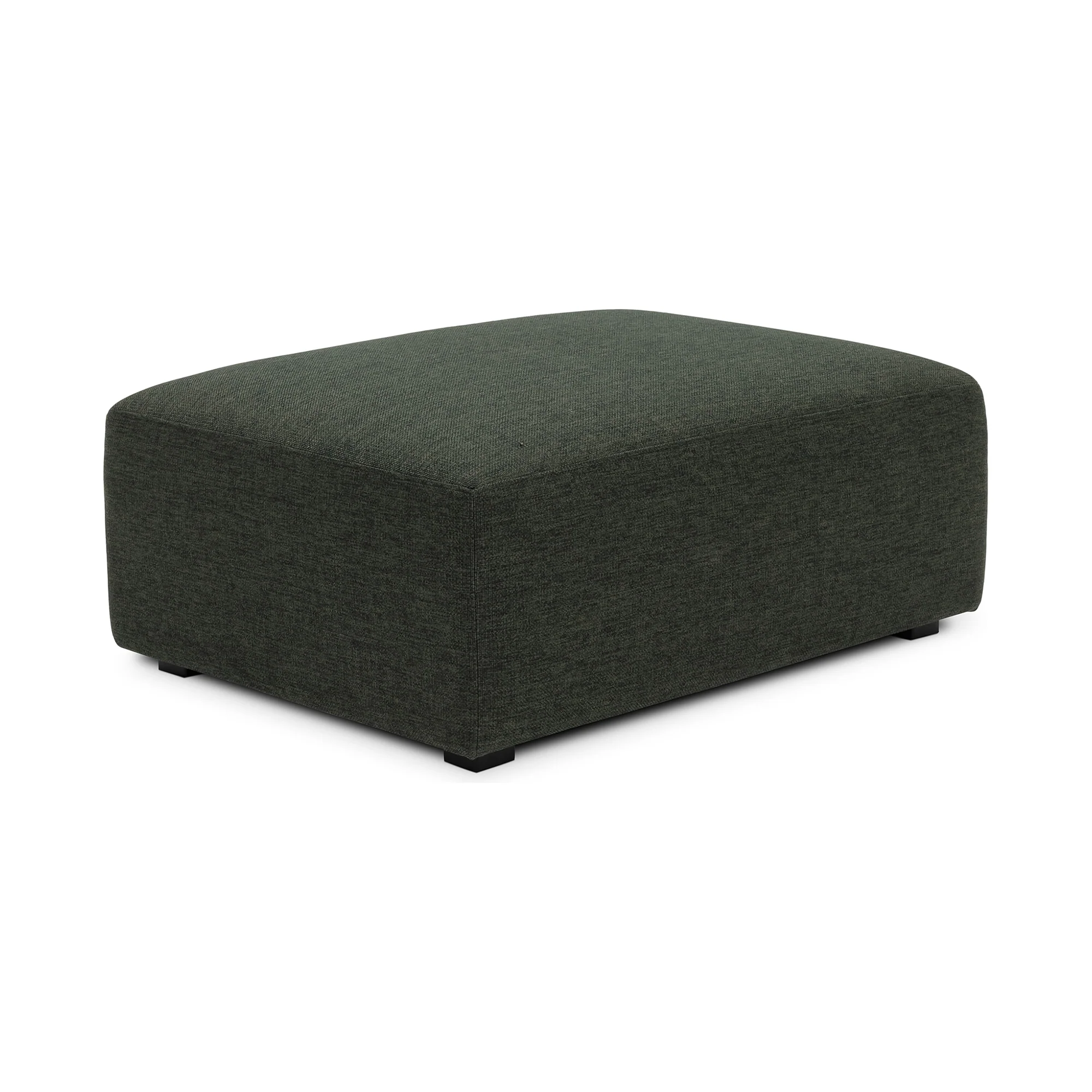 Moe’s Home Collection Romy Dark Green Ottoman - Image 3