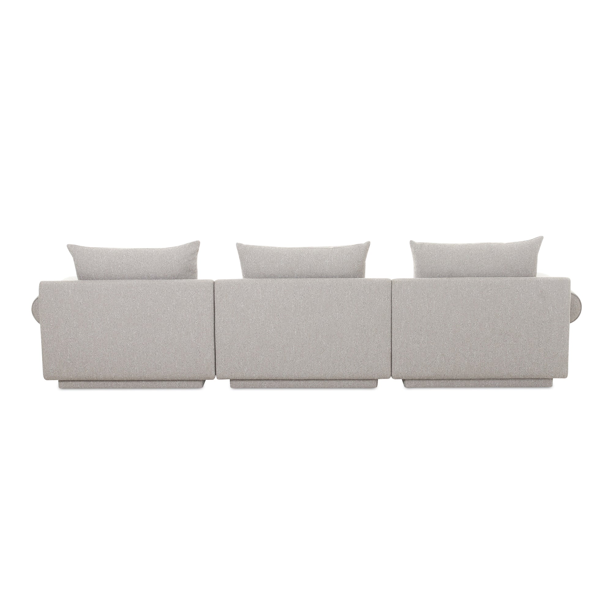 Moe's Home Collection Rosello Light Grey Lounge Modular Sectional - Image 5