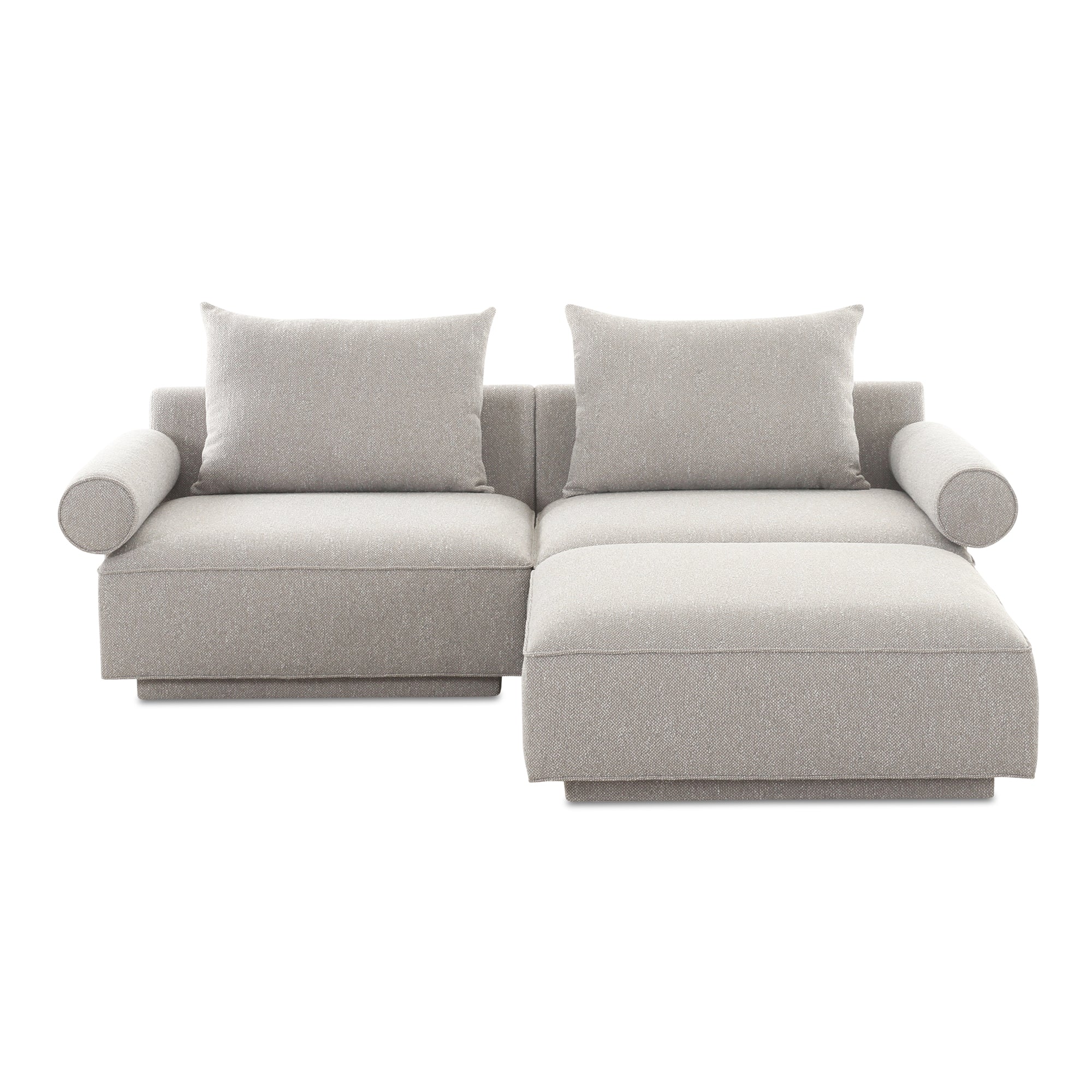 Moe's Home Collection Rosello Nook Light Grey Modular Sectional - Image 2