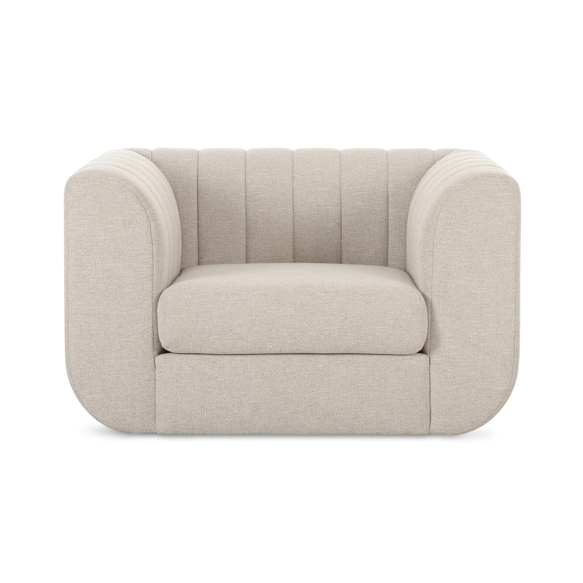 Moe’s Home Collection Rosy Oatmeal Lounge Chair - Image 2