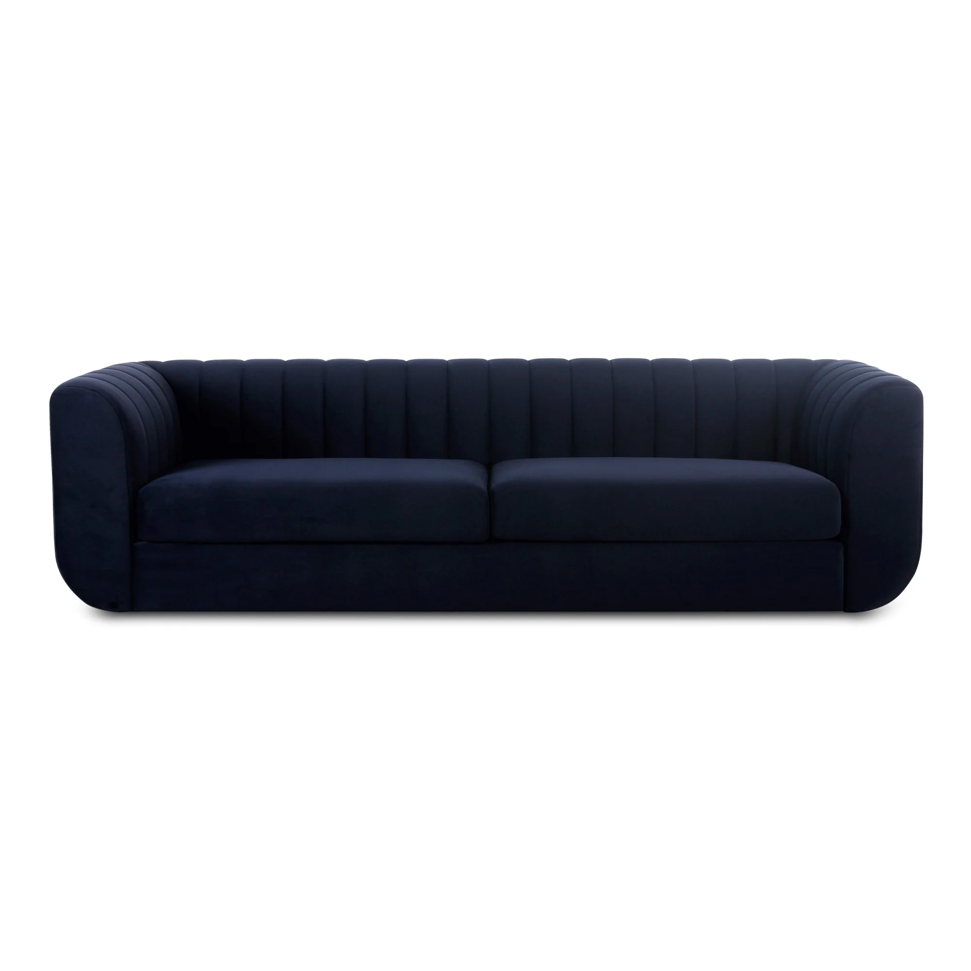 Moe's Home Collection Rosy Deep Blue Sofa - Image 3