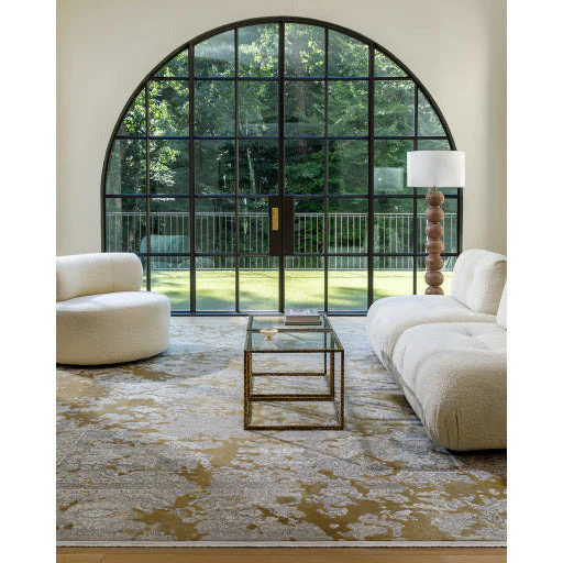 Surya Rouen Modern Tufted Cream Boucle Modular Chair - Image 8