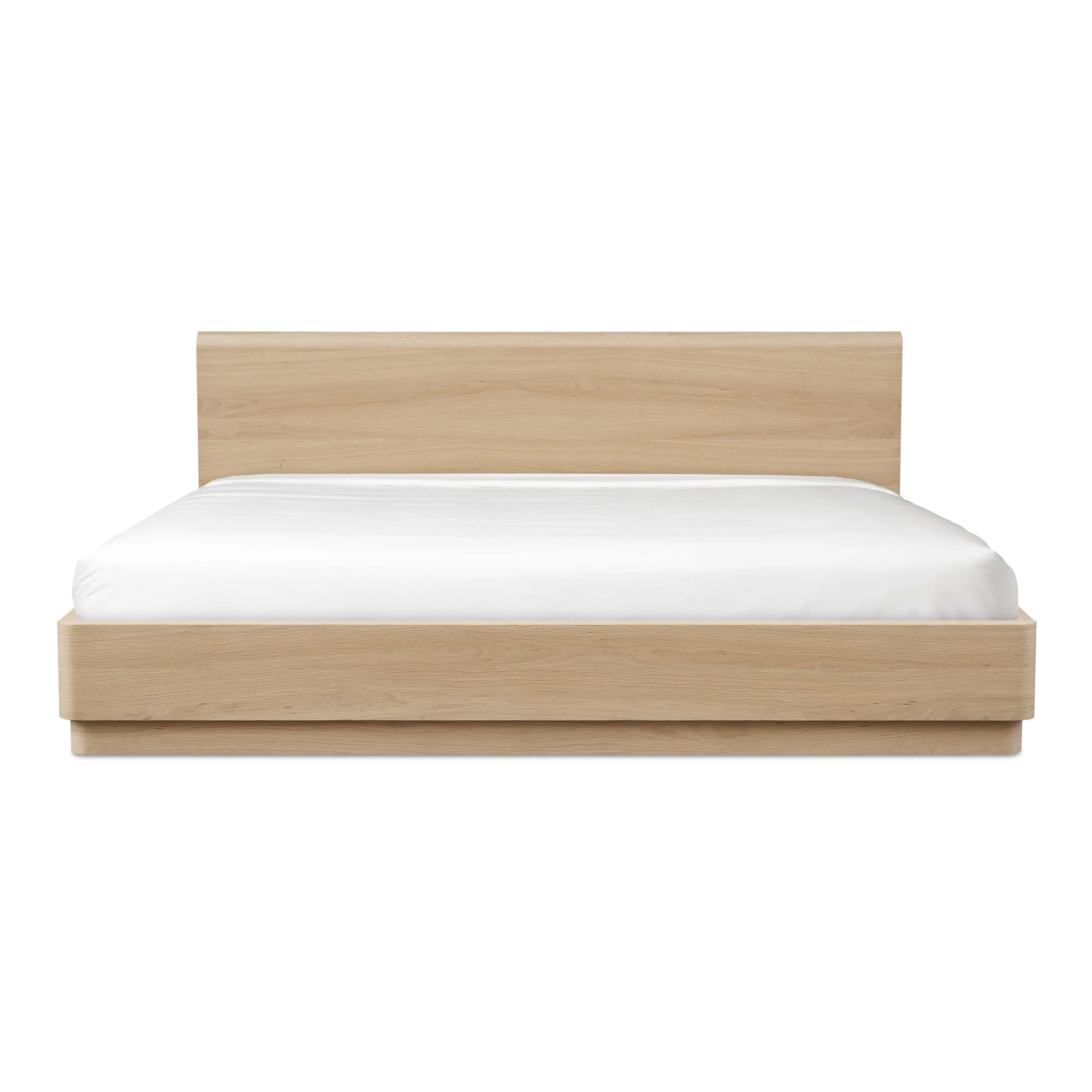 Moe's Home Collection Round Off Light Oak Brown Queen Bed - Image 2